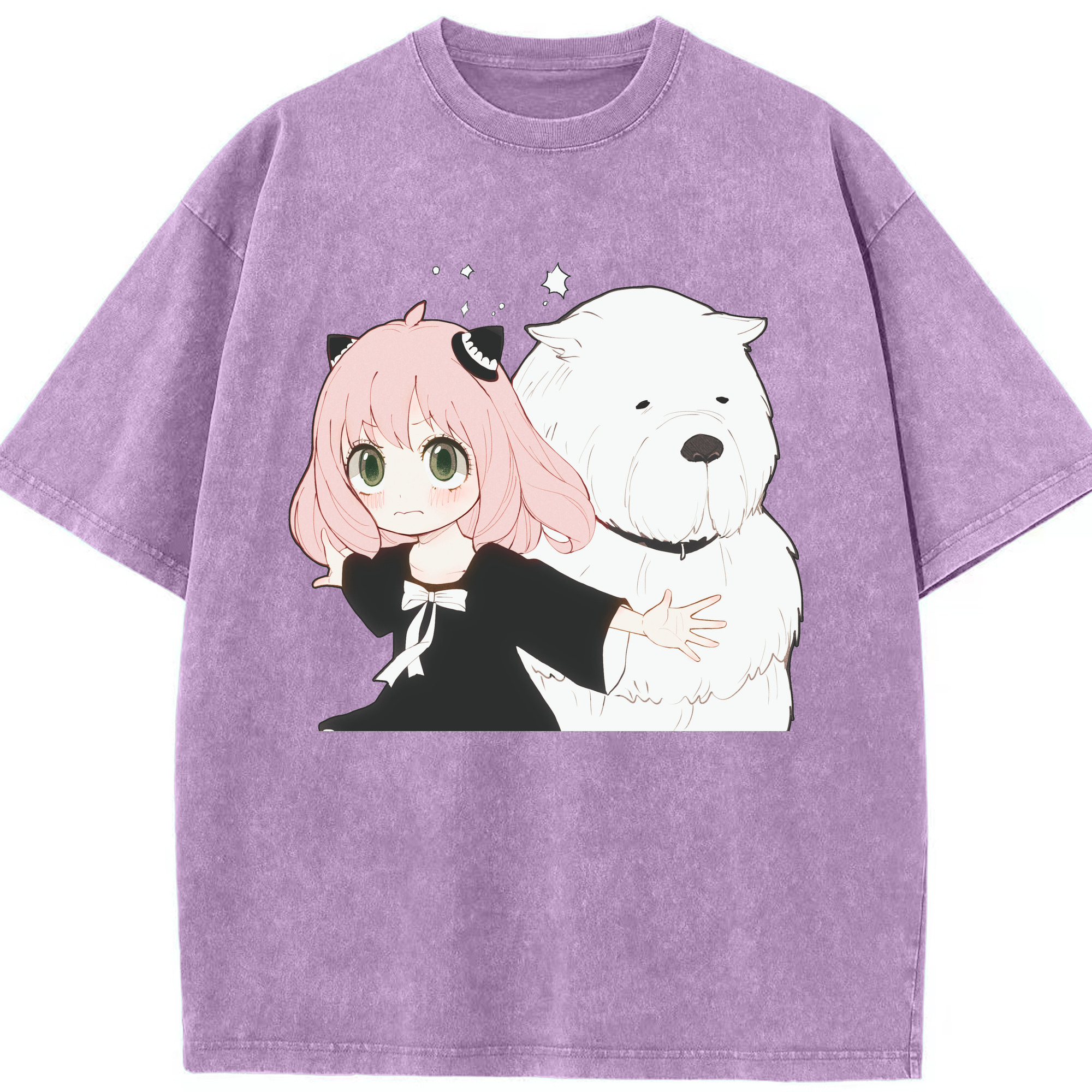 （画像用） SPY×FAMILY间谍家家酒 綿100% ヴィンテージ風 半袖Tシャツ（フロントプリント）