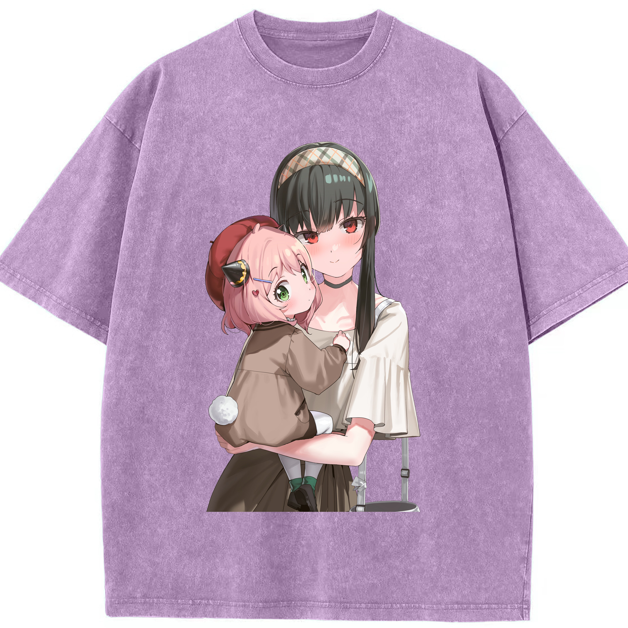 （画像用） SPY×FAMILY间谍家家酒 綿100% ヴィンテージ風 半袖Tシャツ（フロントプリント）