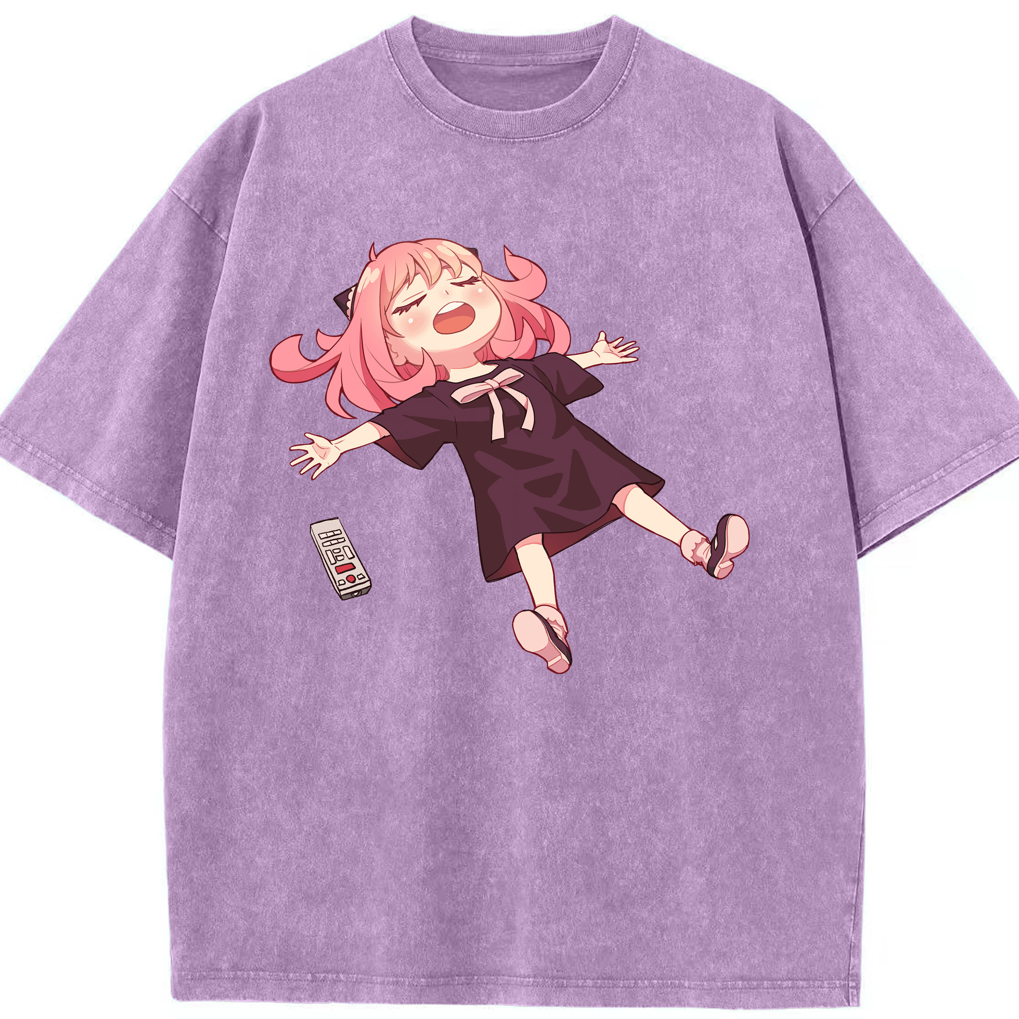 （画像用） SPY×FAMILY间谍家家酒 綿100% ヴィンテージ風 半袖Tシャツ（フロントプリント）