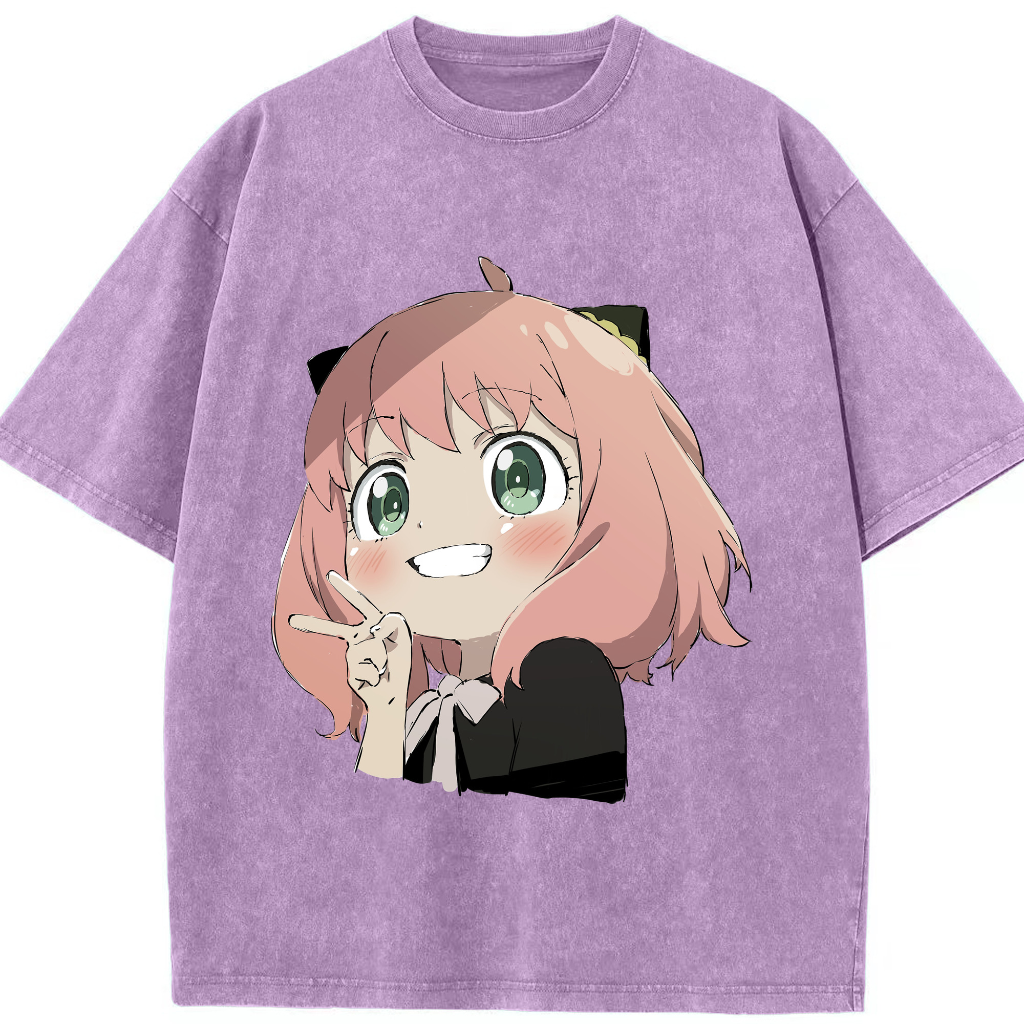 （画像用） SPY×FAMILY间谍家家酒 綿100% ヴィンテージ風 半袖Tシャツ（フロントプリント）