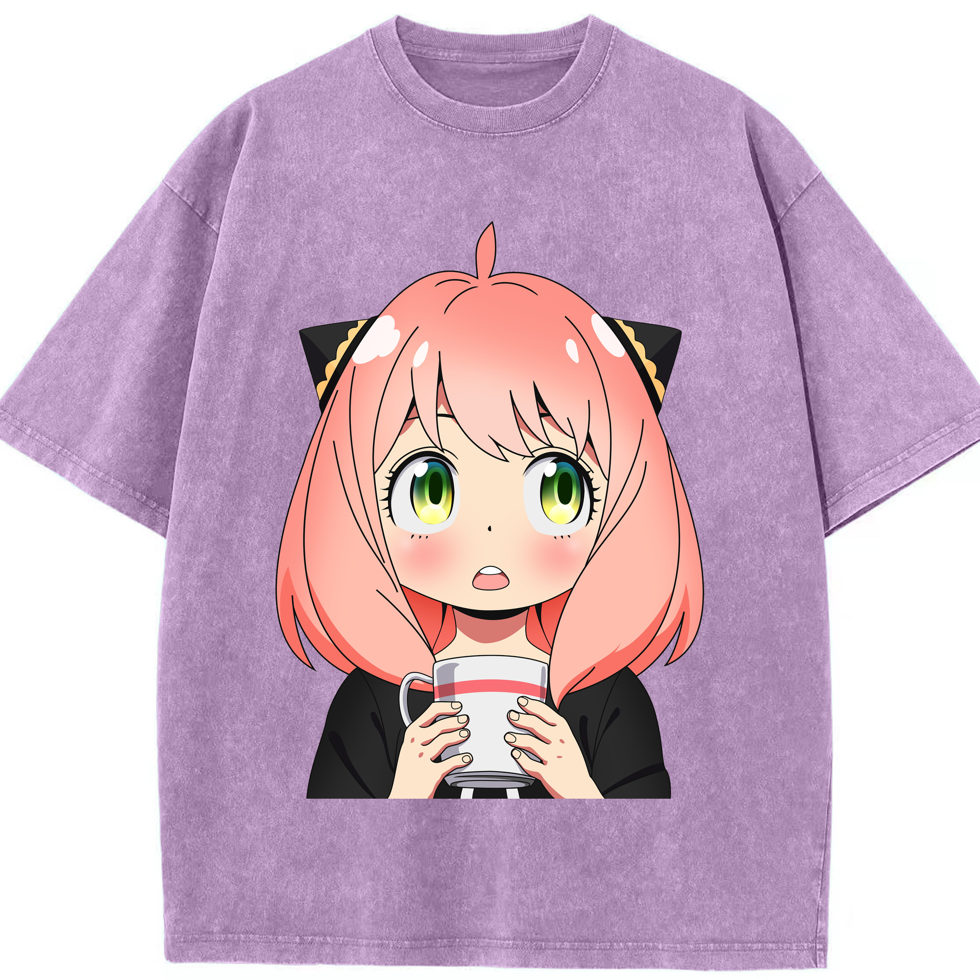 （画像用） SPY×FAMILY间谍家家酒 綿100% ヴィンテージ風 半袖Tシャツ（フロントプリント）