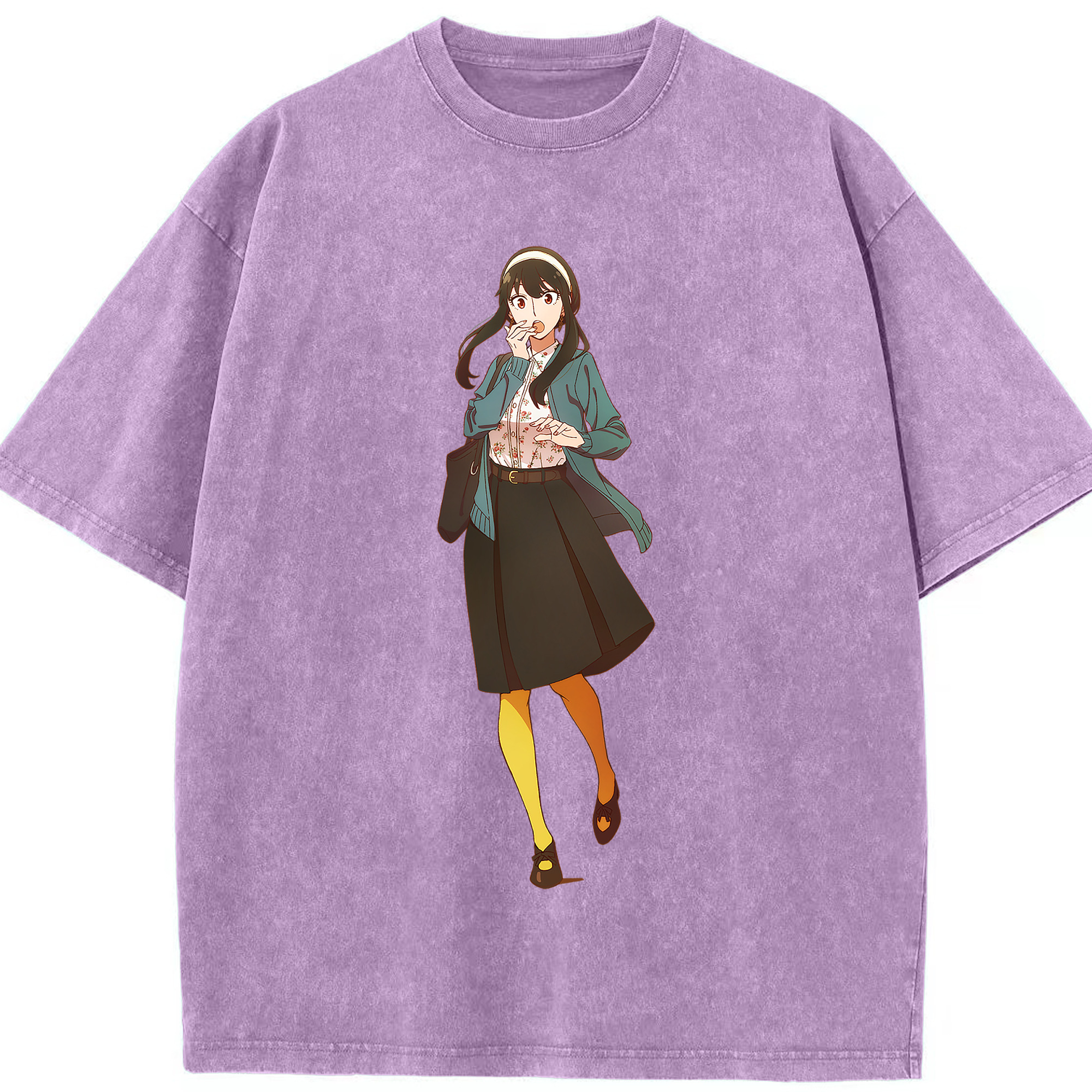 （画像用） SPY×FAMILY间谍家家酒 綿100% ヴィンテージ風 半袖Tシャツ（フロントプリント）