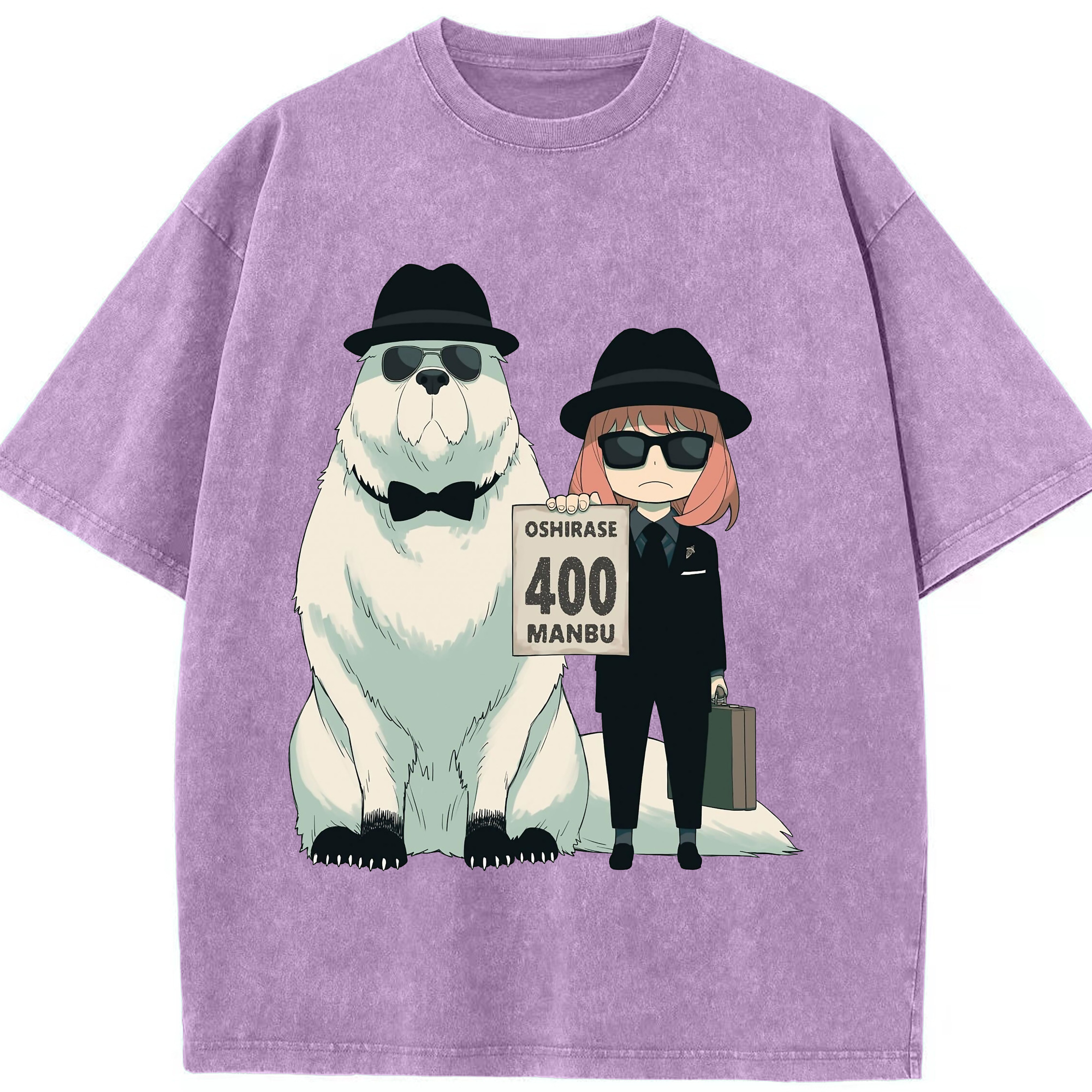 （画像用） SPY×FAMILY间谍家家酒 綿100% ヴィンテージ風 半袖Tシャツ（フロントプリント）