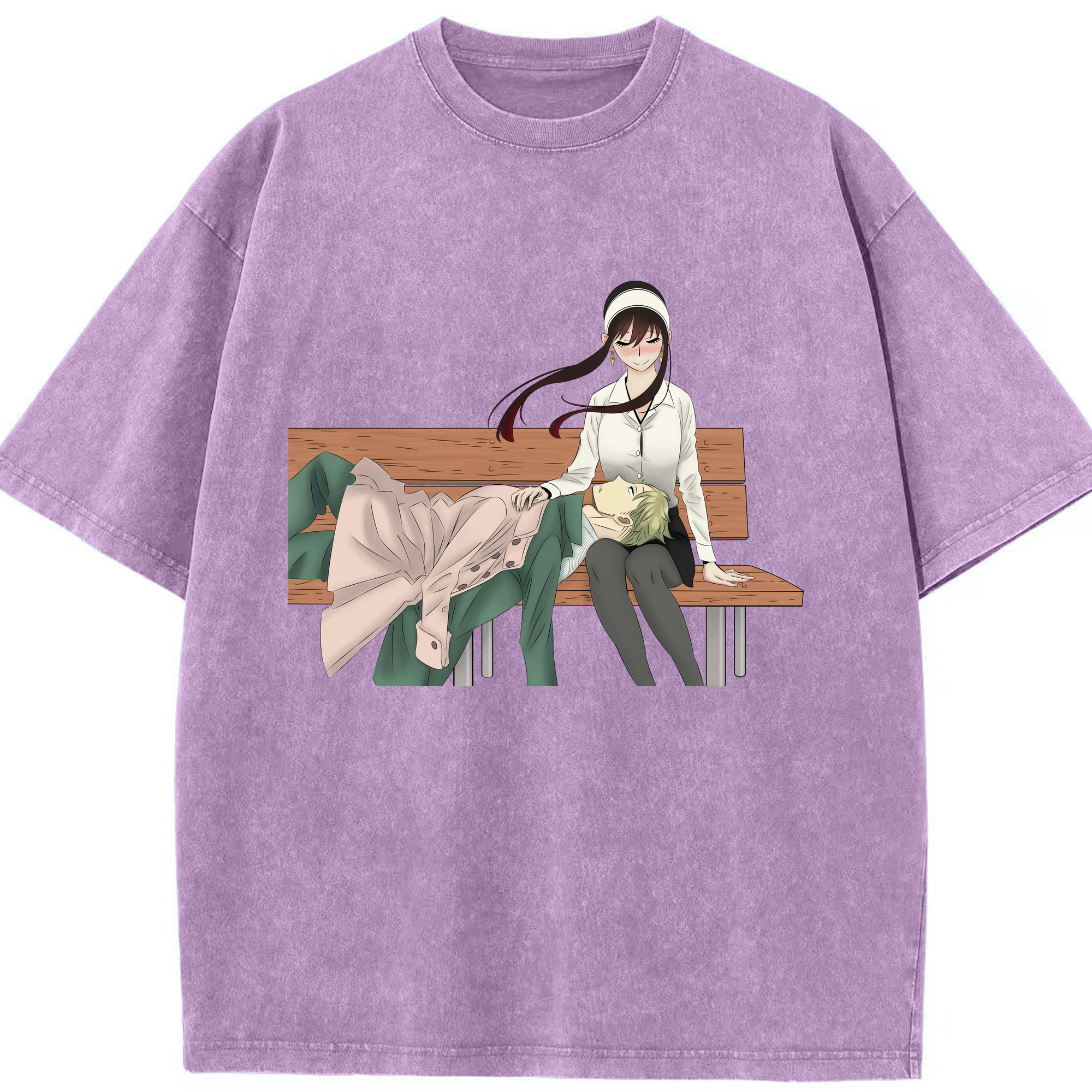 （画像用） SPY×FAMILY间谍家家酒 綿100% ヴィンテージ風 半袖Tシャツ（フロントプリント）