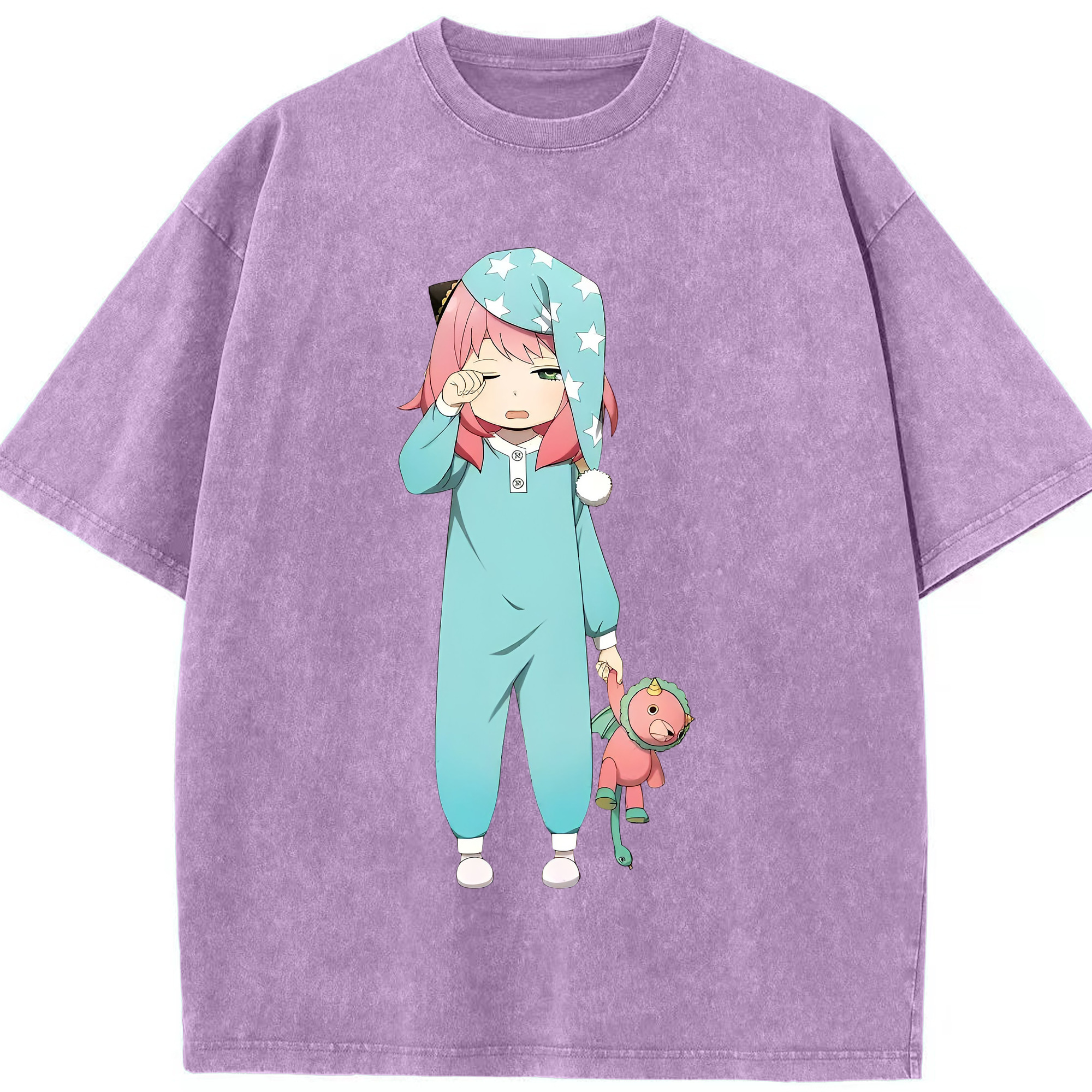 （画像用） SPY×FAMILY间谍家家酒 綿100% ヴィンテージ風 半袖Tシャツ（フロントプリント）