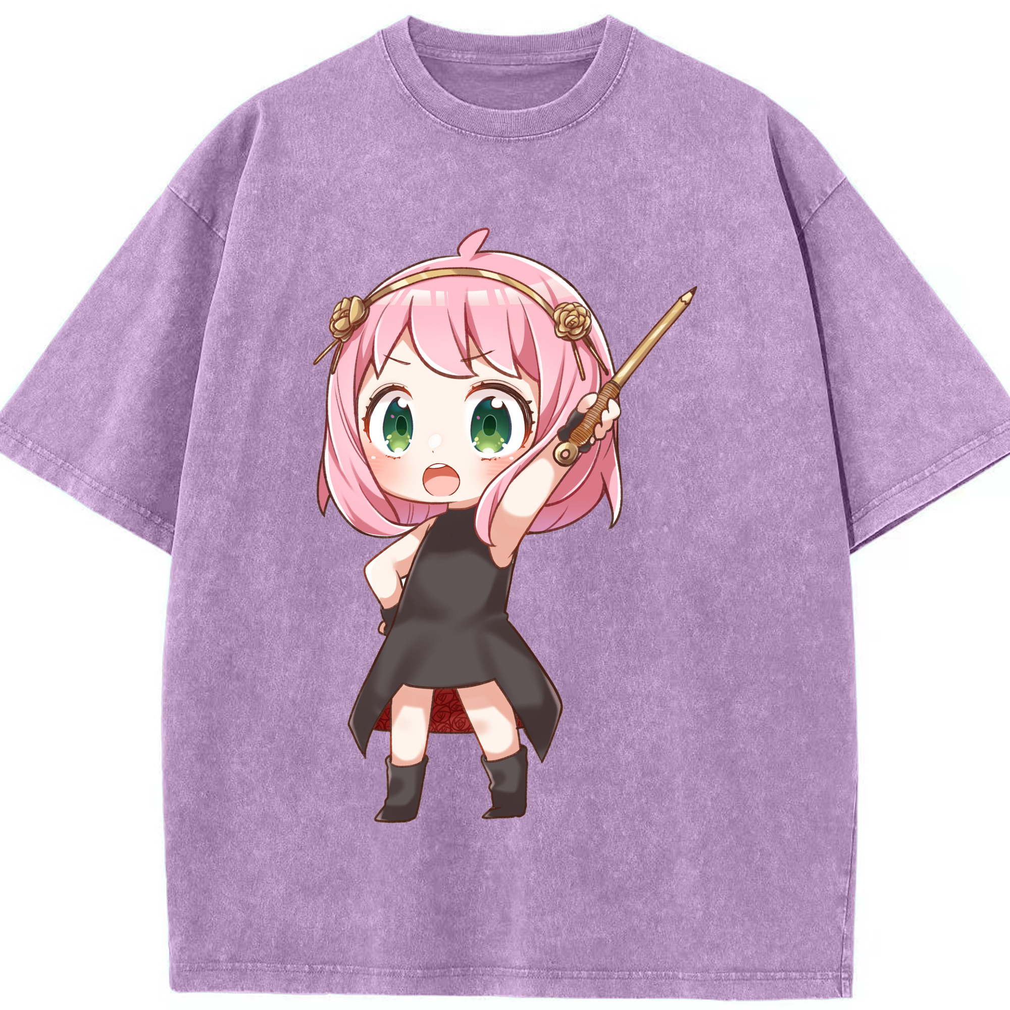 （画像用） SPY×FAMILY间谍家家酒 綿100% ヴィンテージ風 半袖Tシャツ（フロントプリント）