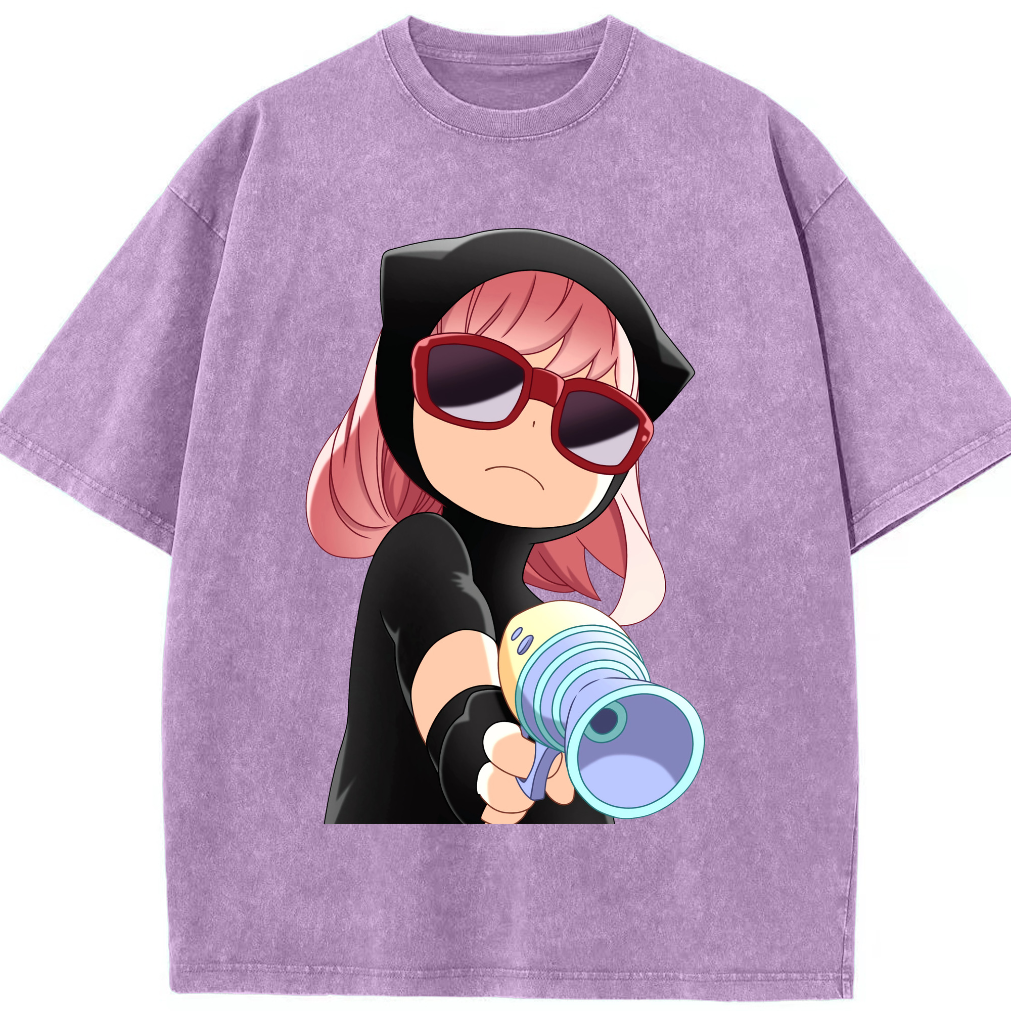 （画像用） SPY×FAMILY间谍家家酒 綿100% ヴィンテージ風 半袖Tシャツ（フロントプリント）