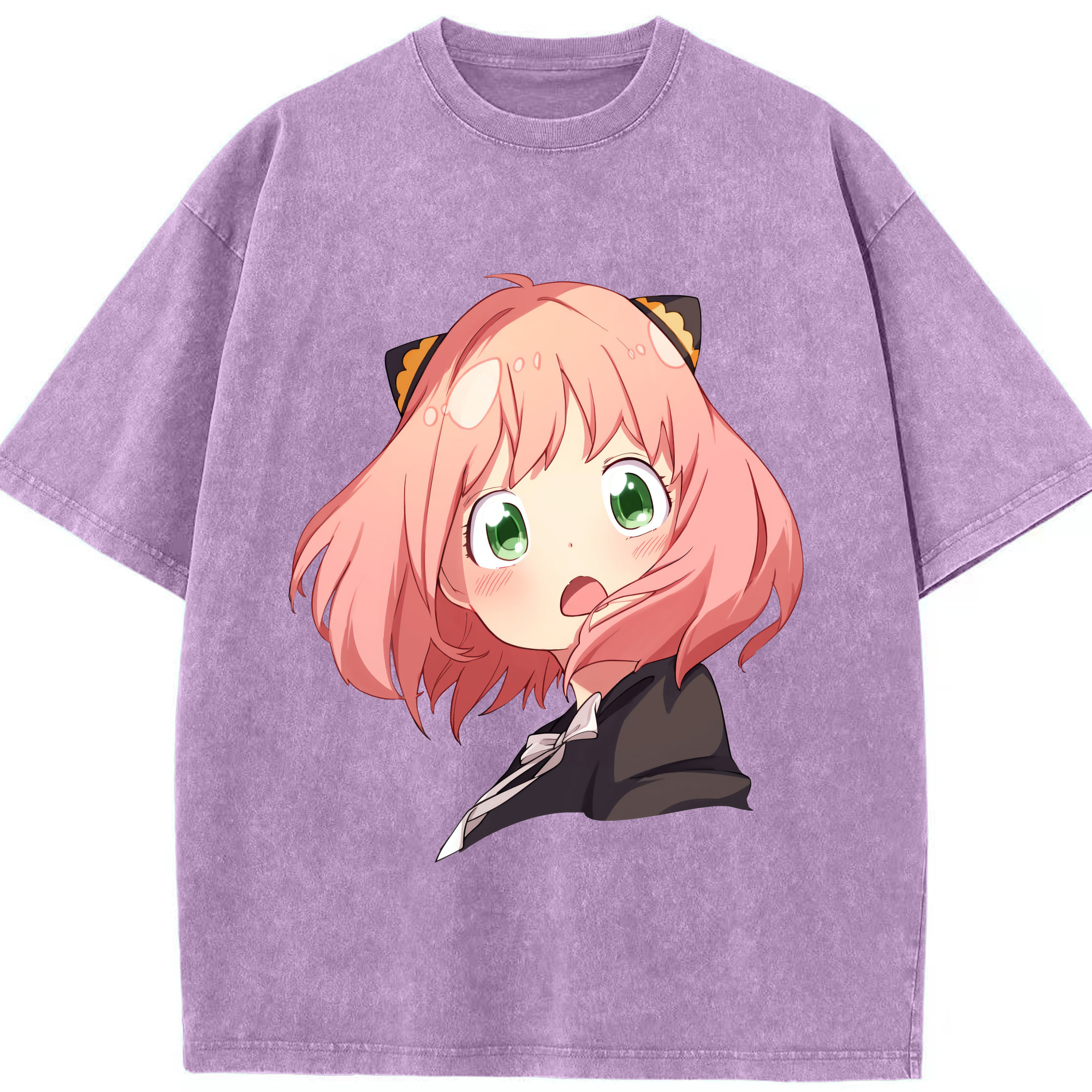 （画像用） SPY×FAMILY间谍家家酒 綿100% ヴィンテージ風 半袖Tシャツ（フロントプリント）