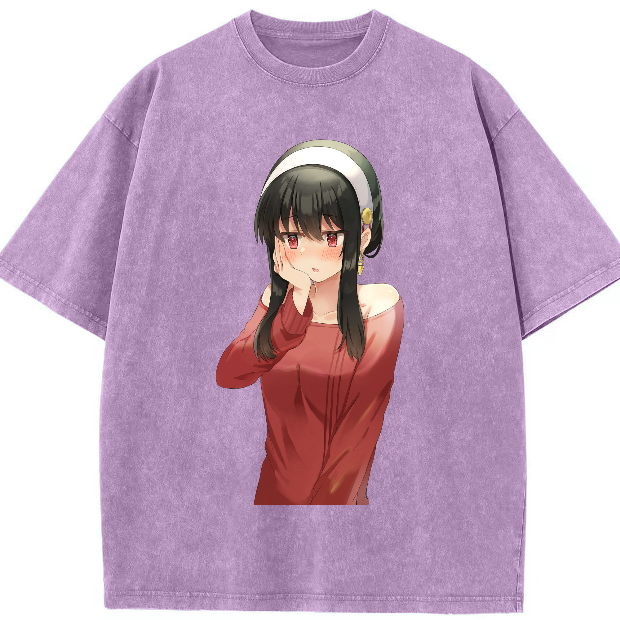 （画像用） SPY×FAMILY间谍家家酒 綿100% ヴィンテージ風 半袖Tシャツ（フロントプリント）