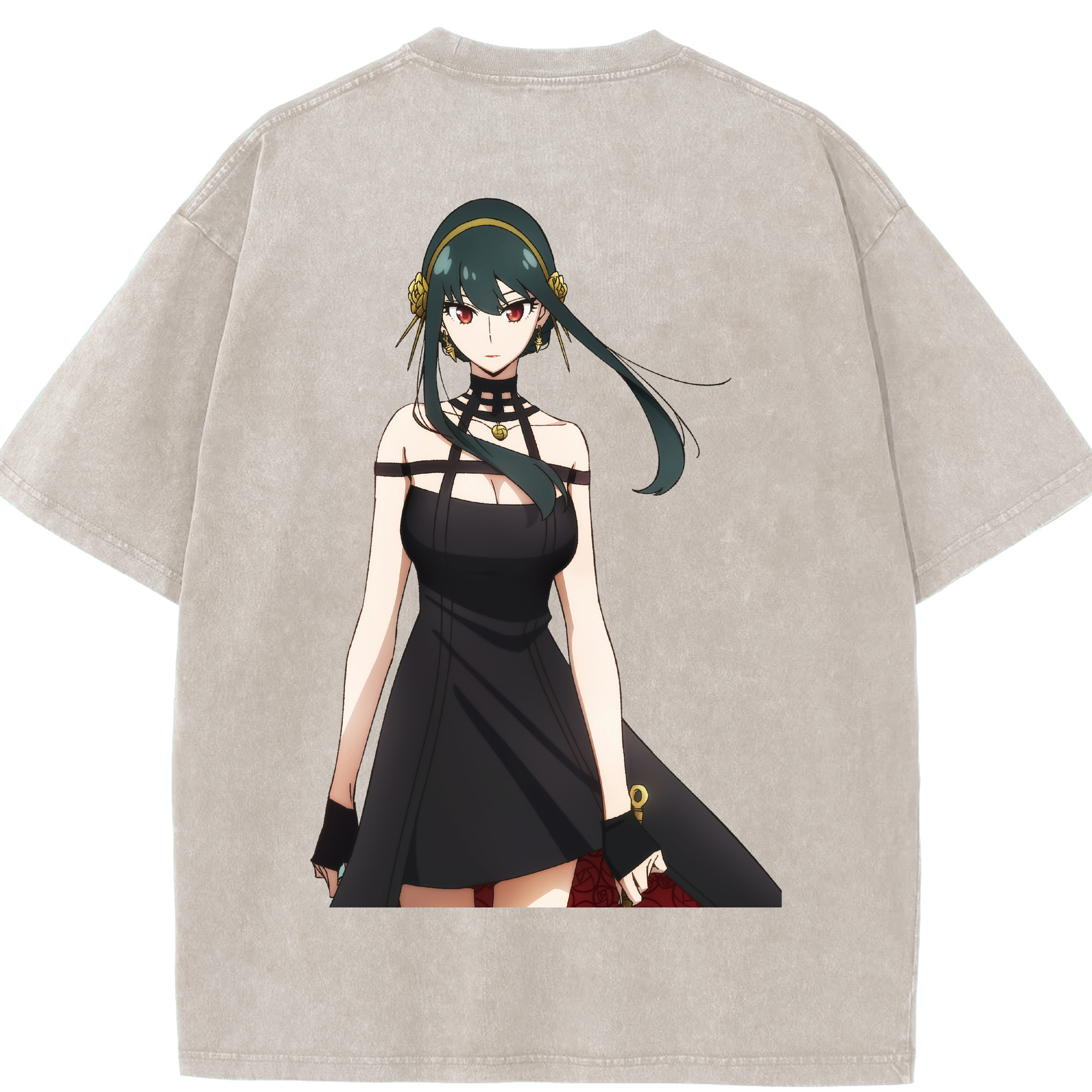 （画像用） SPY×FAMILY间谍家家酒 綿100% ヴィンテージ風 半袖Tシャツ（背面プリント）