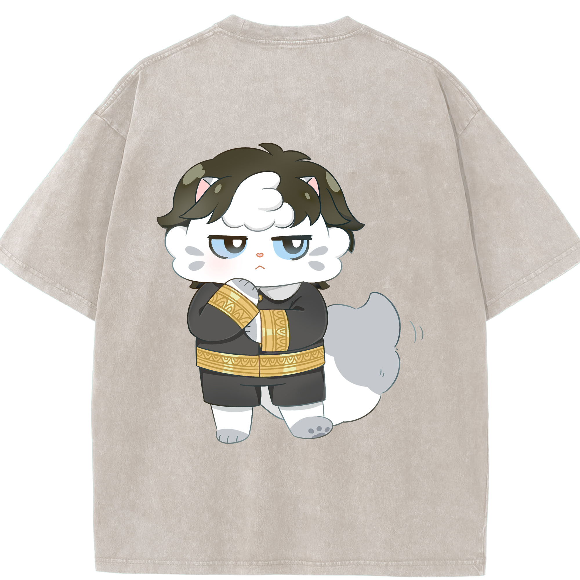 （画像用） SPY×FAMILY间谍家家酒 綿100% ヴィンテージ風 半袖Tシャツ（背面プリント）