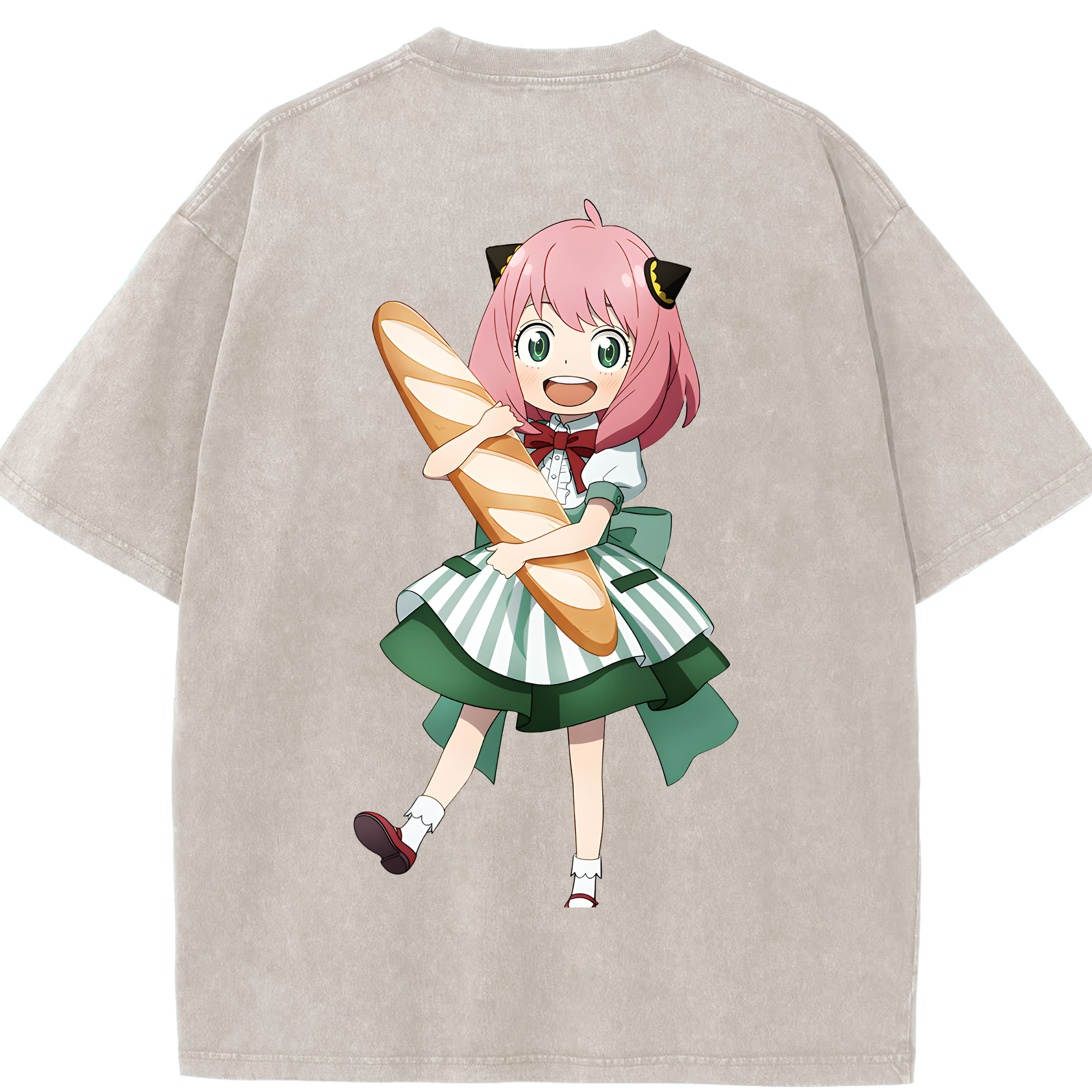 （画像用） SPY×FAMILY间谍家家酒 綿100% ヴィンテージ風 半袖Tシャツ（背面プリント）