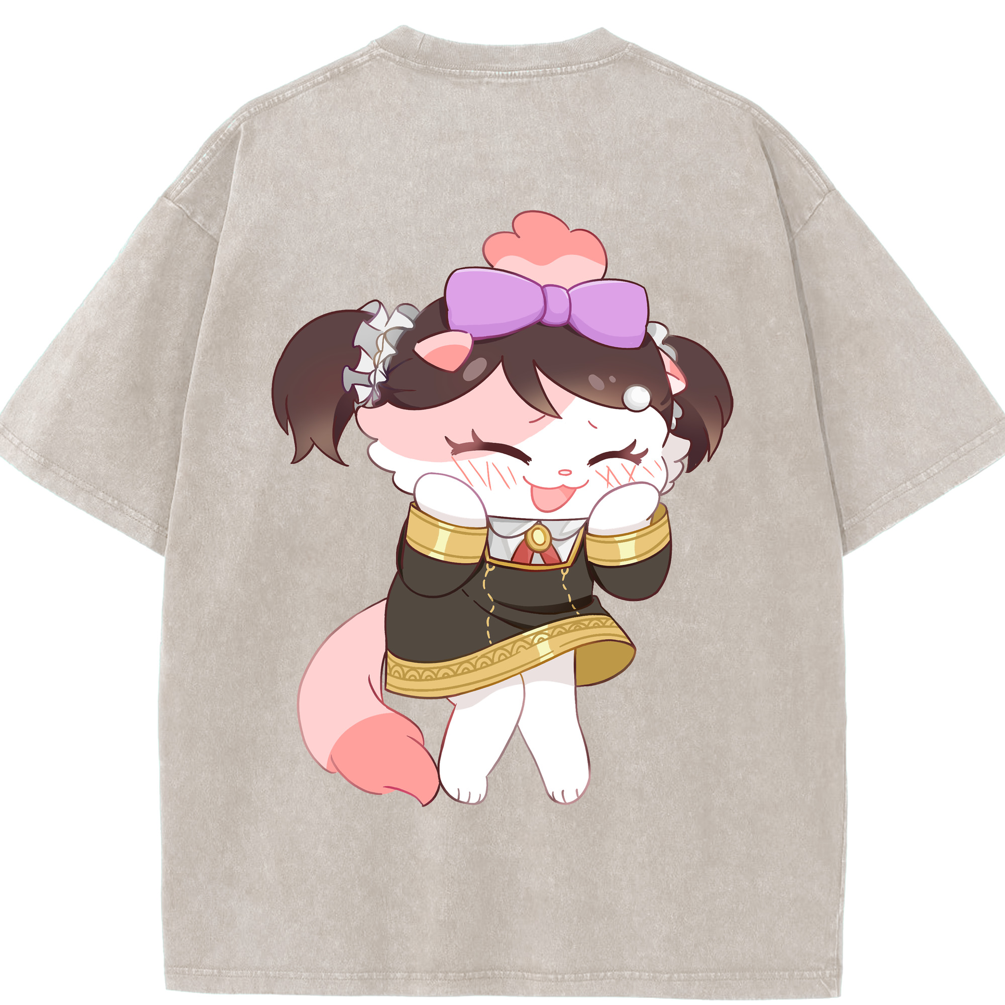 （画像用） SPY×FAMILY间谍家家酒 綿100% ヴィンテージ風 半袖Tシャツ（背面プリント）