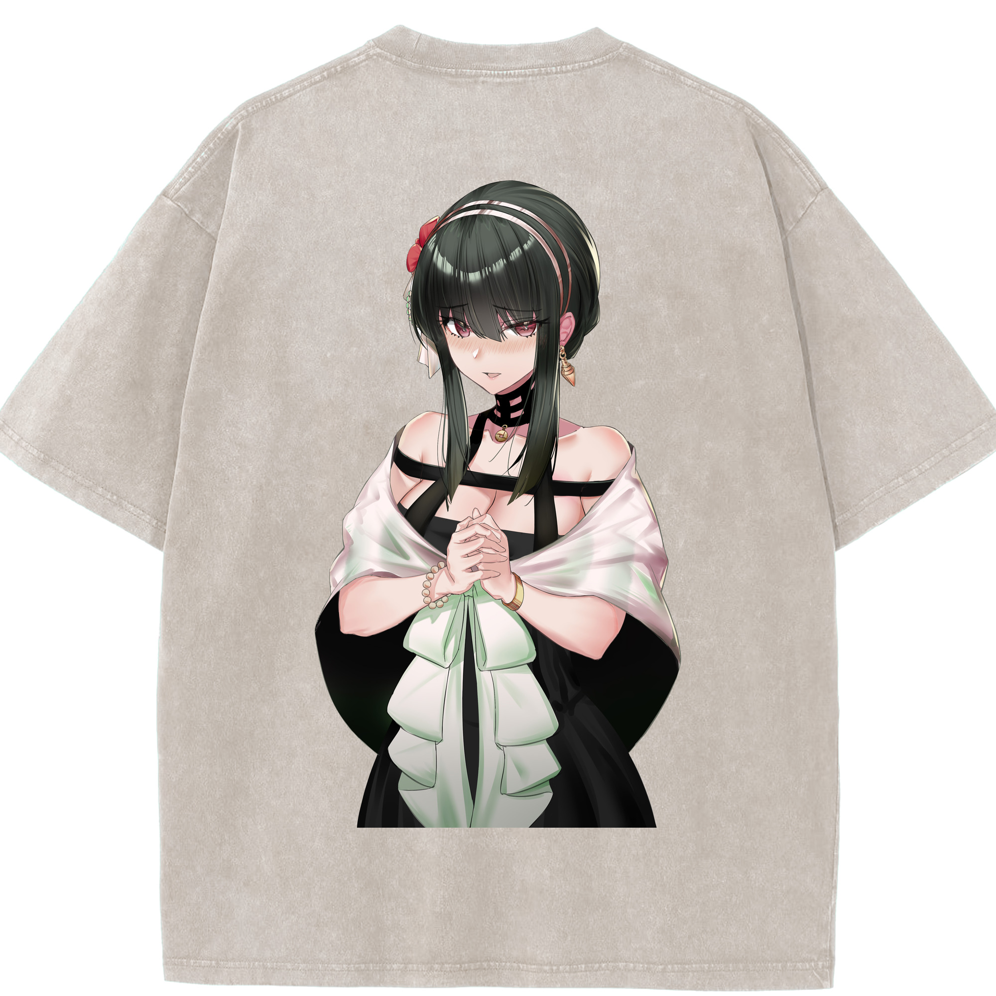 （画像用） SPY×FAMILY间谍家家酒 綿100% ヴィンテージ風 半袖Tシャツ（背面プリント）