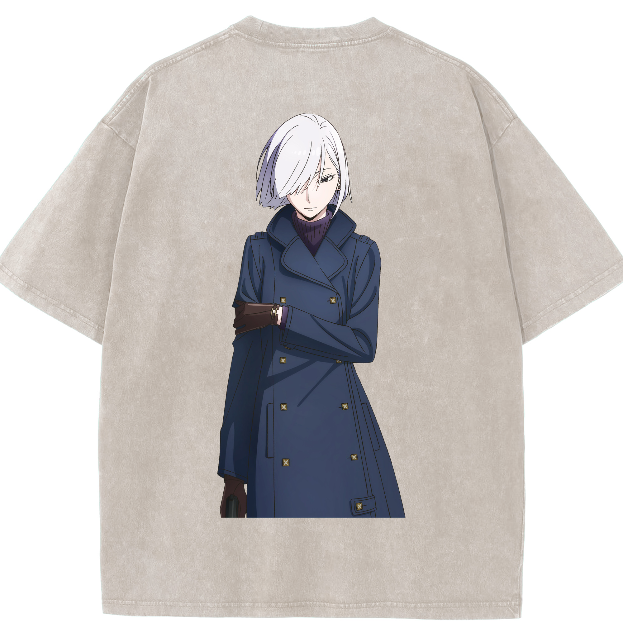 （画像用） SPY×FAMILY间谍家家酒 綿100% ヴィンテージ風 半袖Tシャツ（背面プリント）