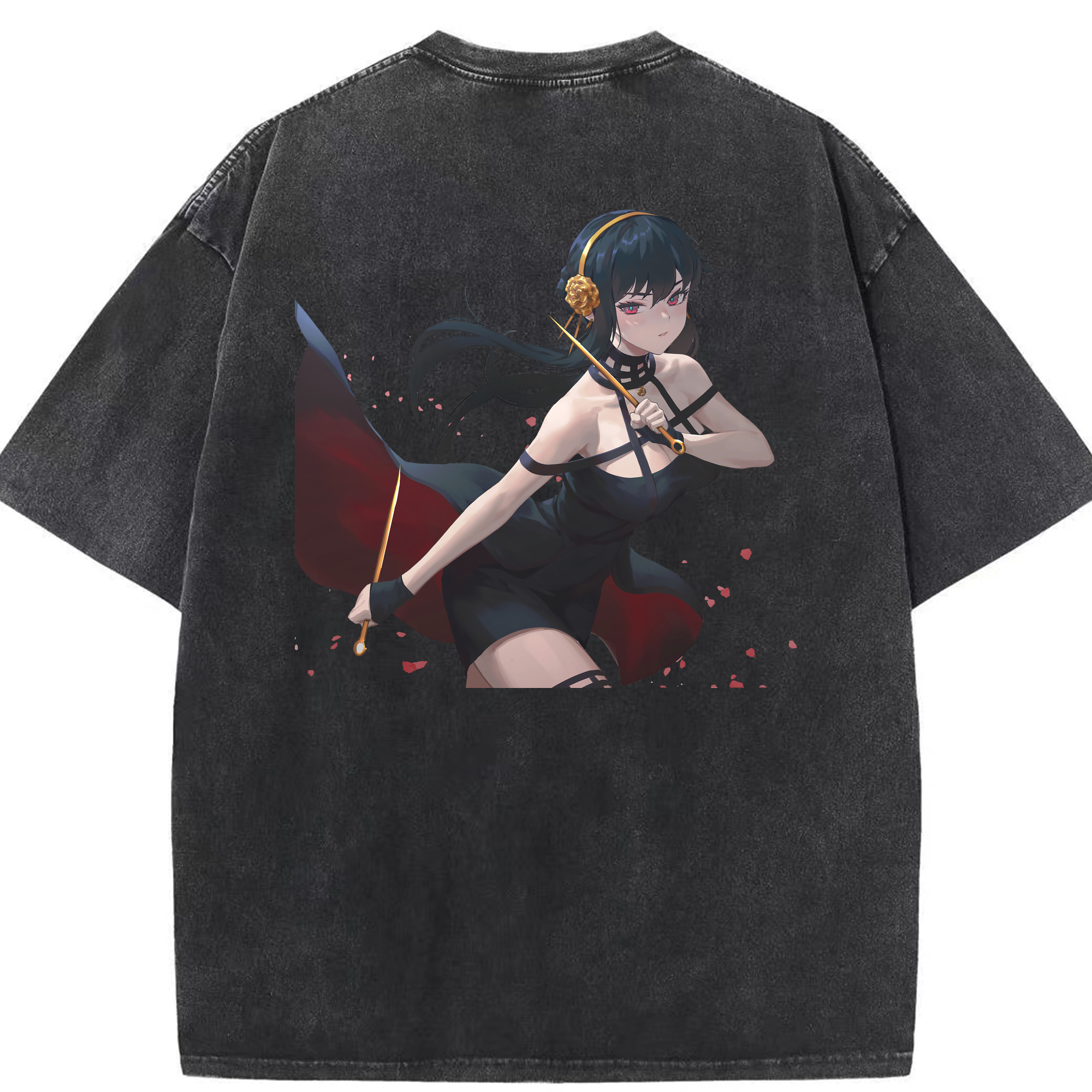 （画像用） SPY×FAMILY间谍家家酒 綿100% ヴィンテージ風 半袖Tシャツ（背面プリント）