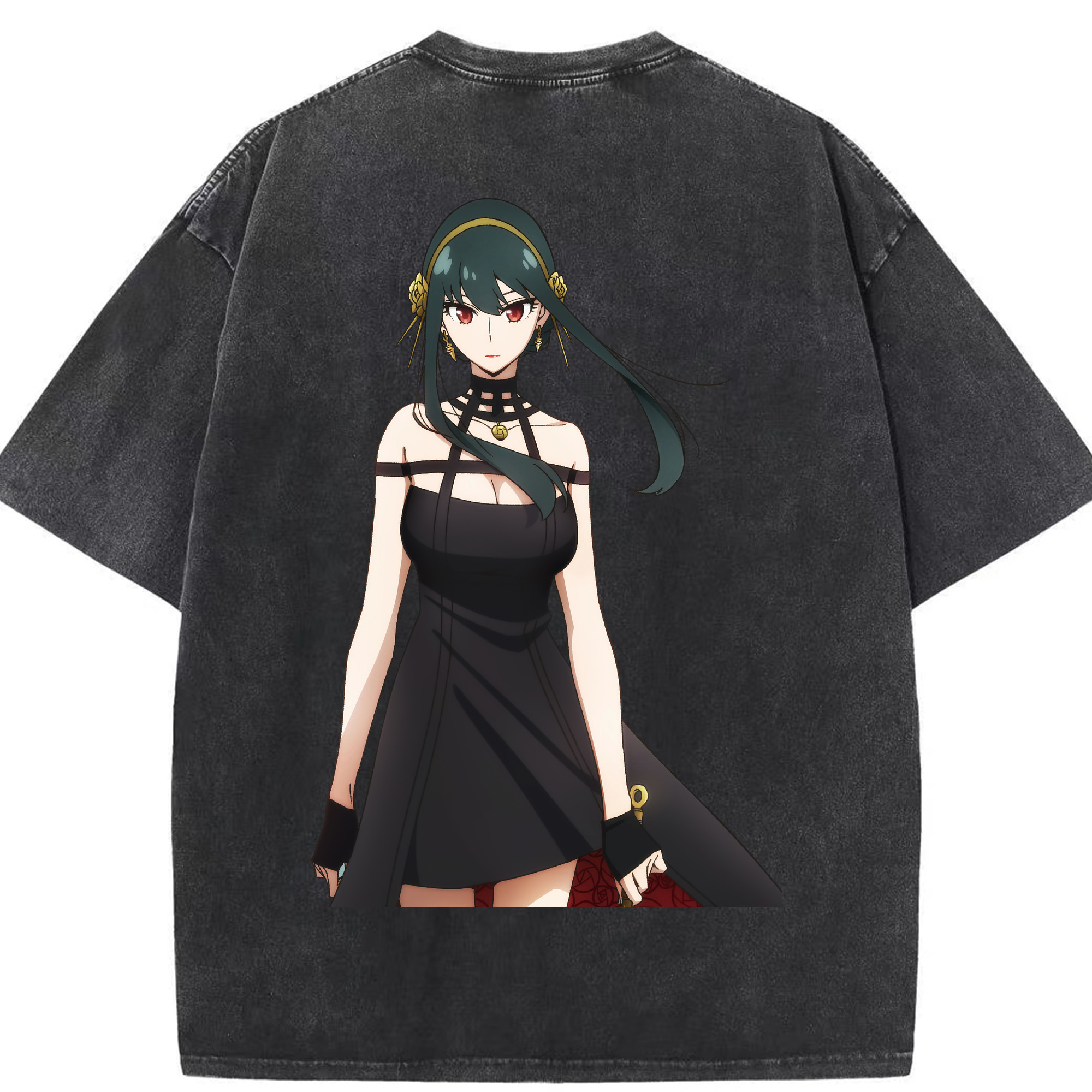 （画像用） SPY×FAMILY间谍家家酒 綿100% ヴィンテージ風 半袖Tシャツ（背面プリント）