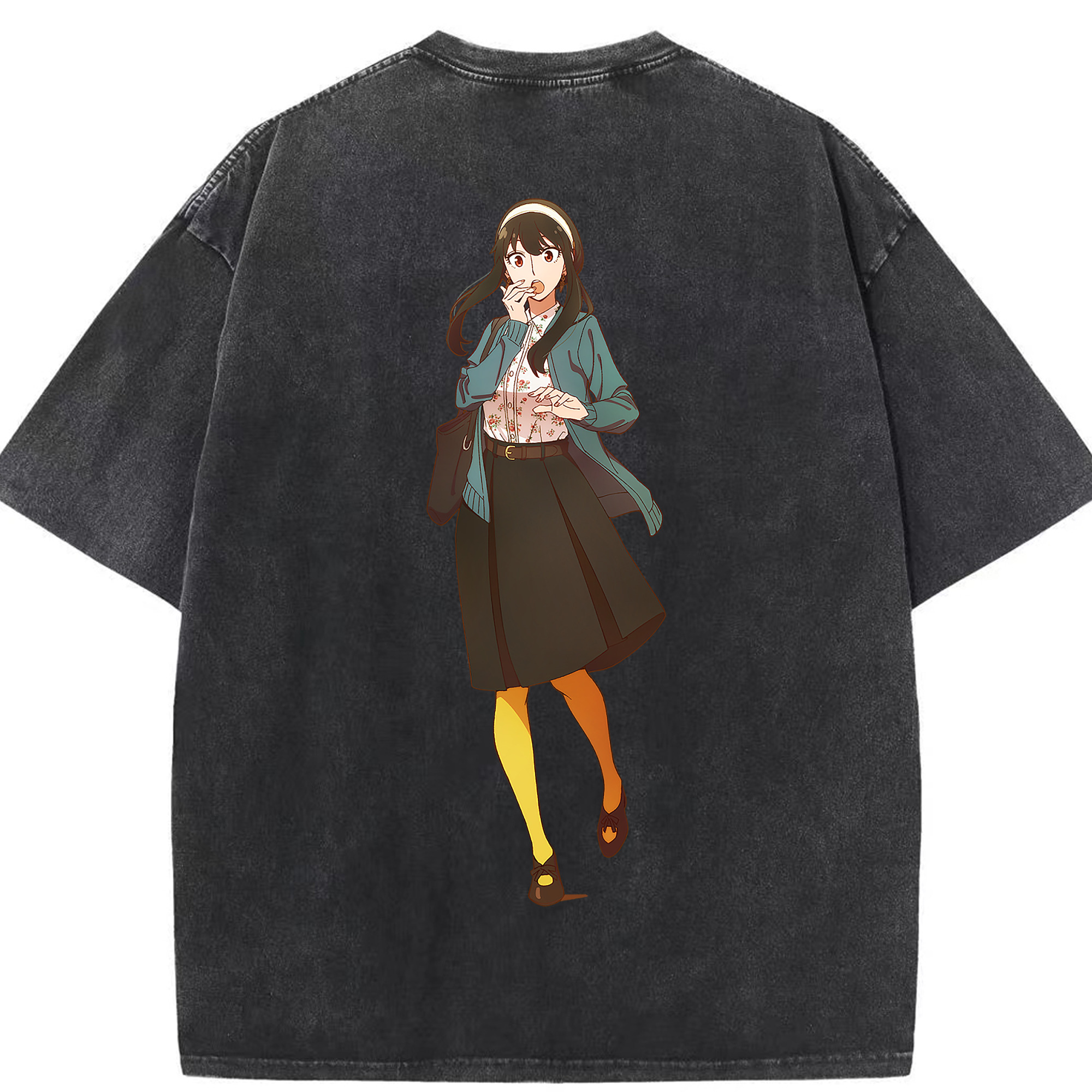 （画像用） SPY×FAMILY间谍家家酒 綿100% ヴィンテージ風 半袖Tシャツ（背面プリント）