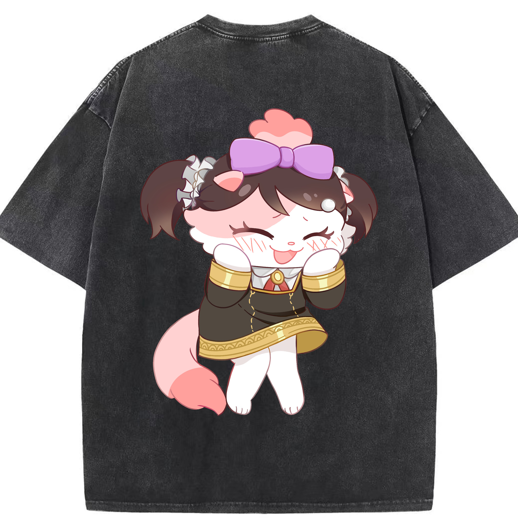 （画像用） SPY×FAMILY间谍家家酒 綿100% ヴィンテージ風 半袖Tシャツ（背面プリント）