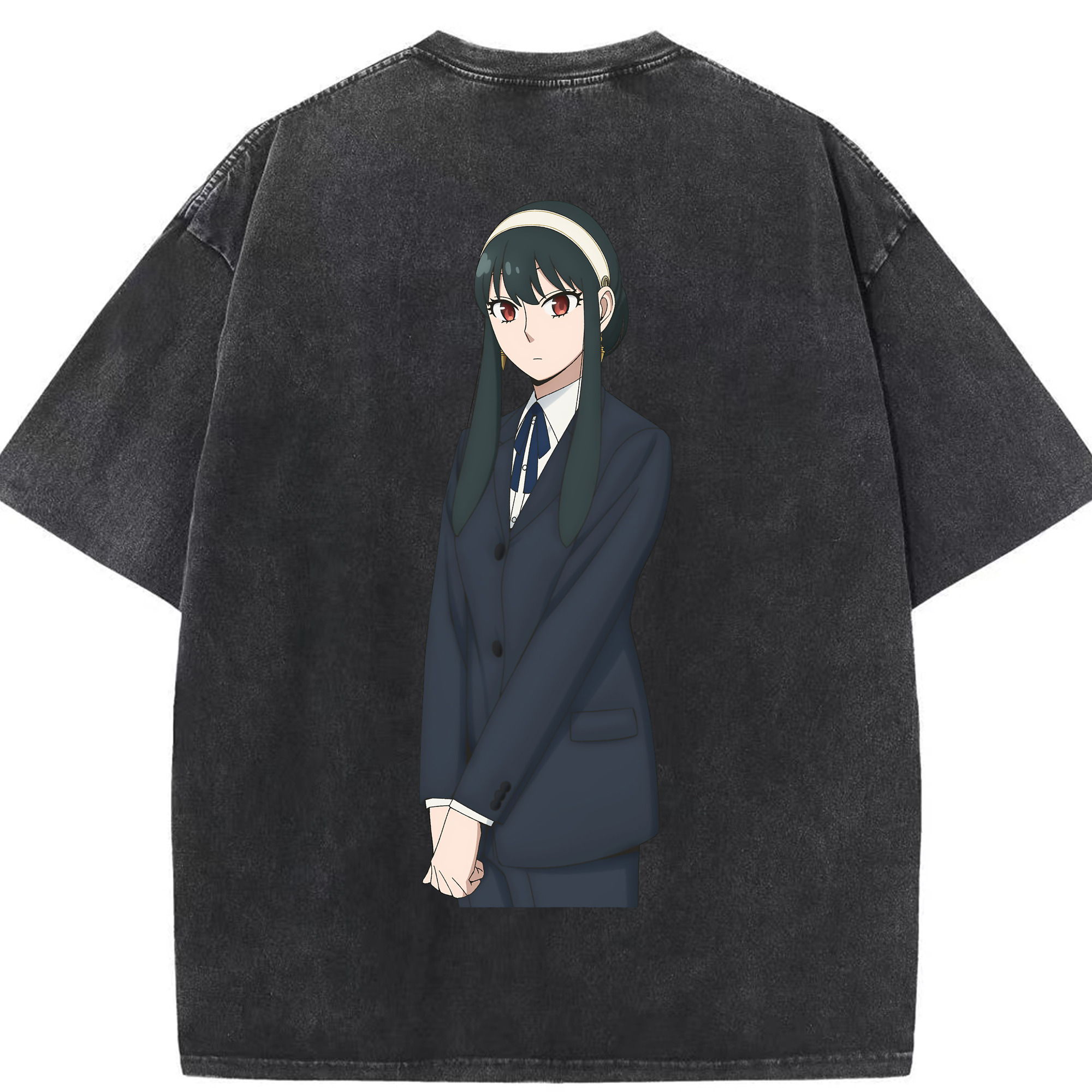 （画像用） SPY×FAMILY间谍家家酒 綿100% ヴィンテージ風 半袖Tシャツ（背面プリント）