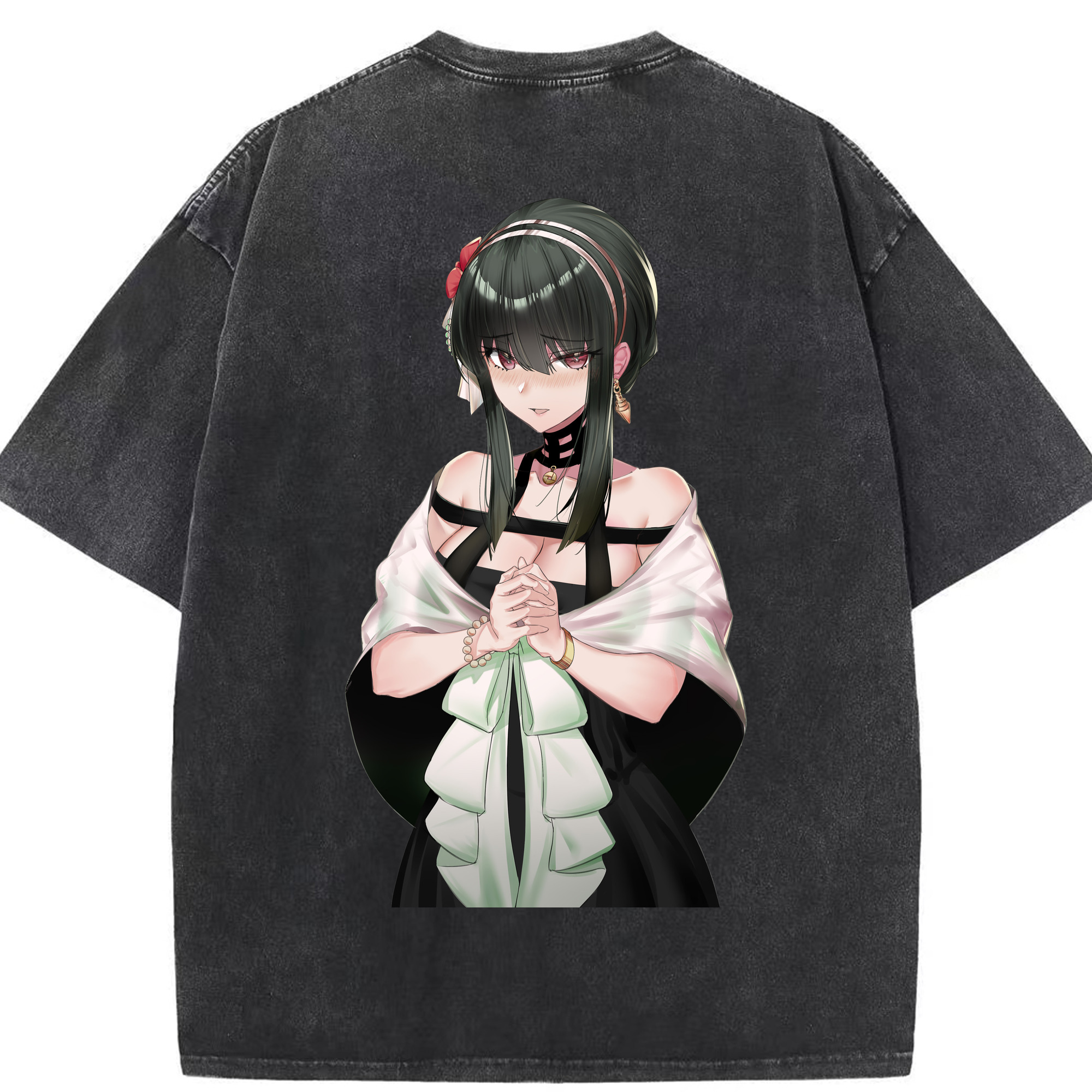 （画像用） SPY×FAMILY间谍家家酒 綿100% ヴィンテージ風 半袖Tシャツ（背面プリント）