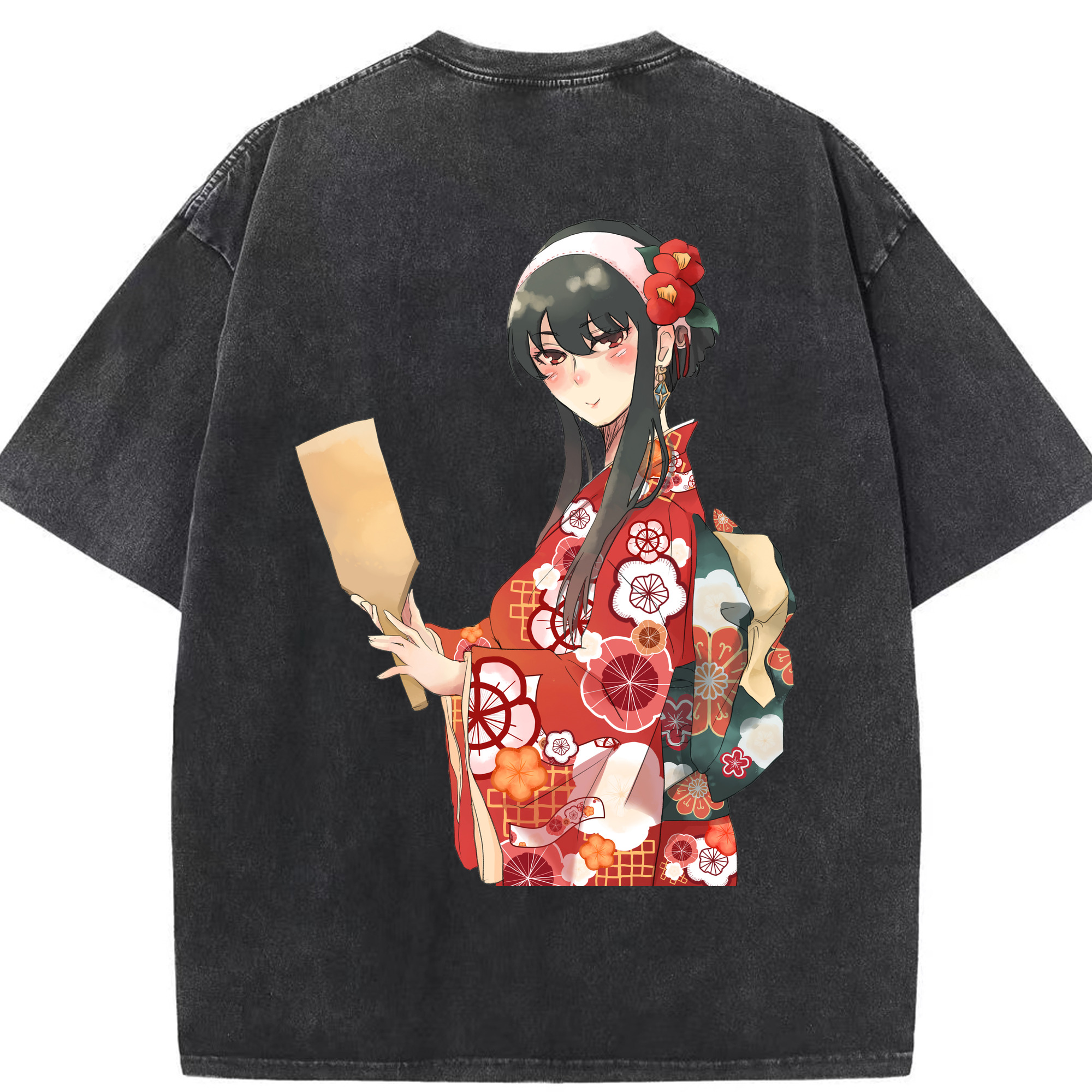 （画像用） SPY×FAMILY间谍家家酒 綿100% ヴィンテージ風 半袖Tシャツ（背面プリント）