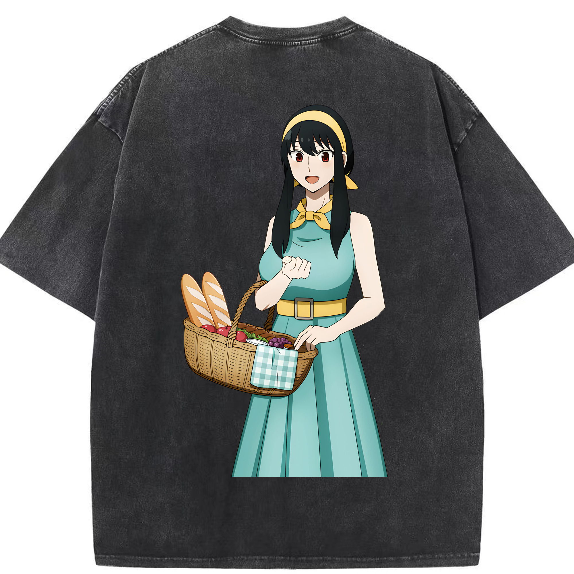 （画像用） SPY×FAMILY间谍家家酒 綿100% ヴィンテージ風 半袖Tシャツ（背面プリント）
