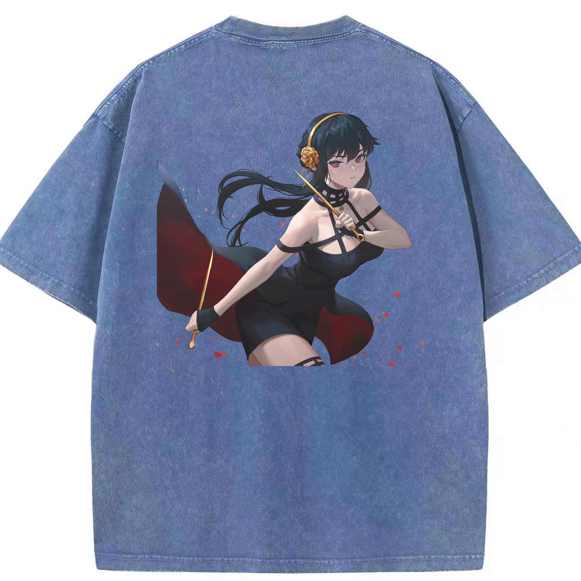 （画像用） SPY×FAMILY间谍家家酒 綿100% ヴィンテージ風 半袖Tシャツ（背面プリント）