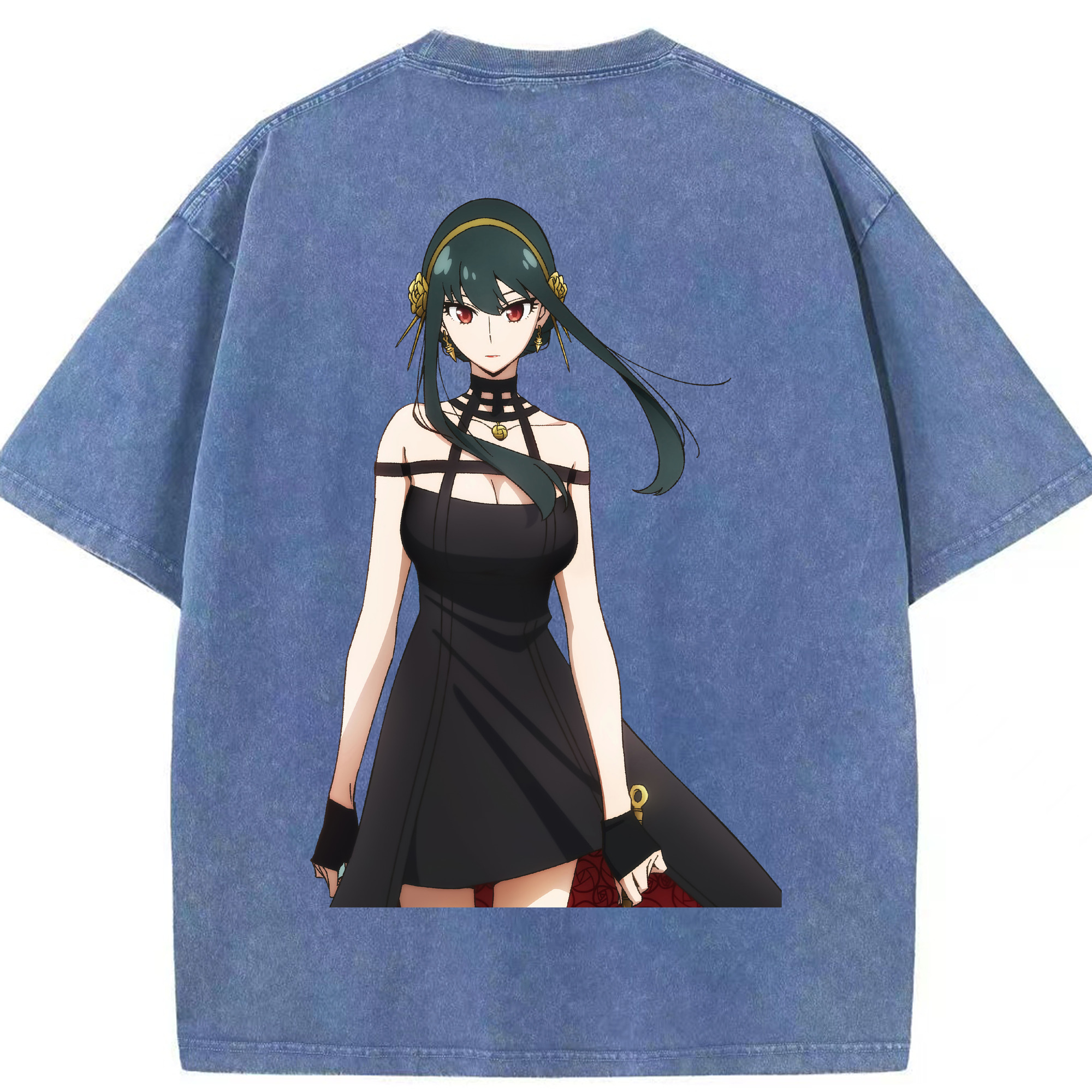 （画像用） SPY×FAMILY间谍家家酒 綿100% ヴィンテージ風 半袖Tシャツ（背面プリント）