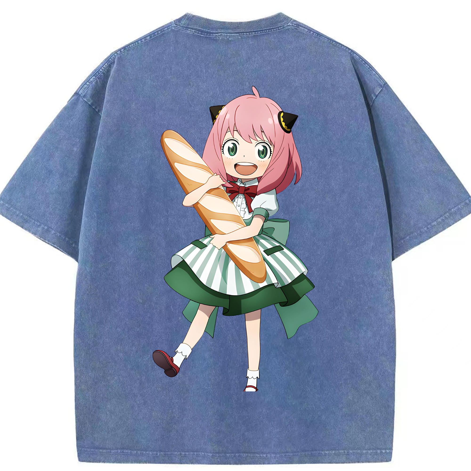 （画像用） SPY×FAMILY间谍家家酒 綿100% ヴィンテージ風 半袖Tシャツ（背面プリント）