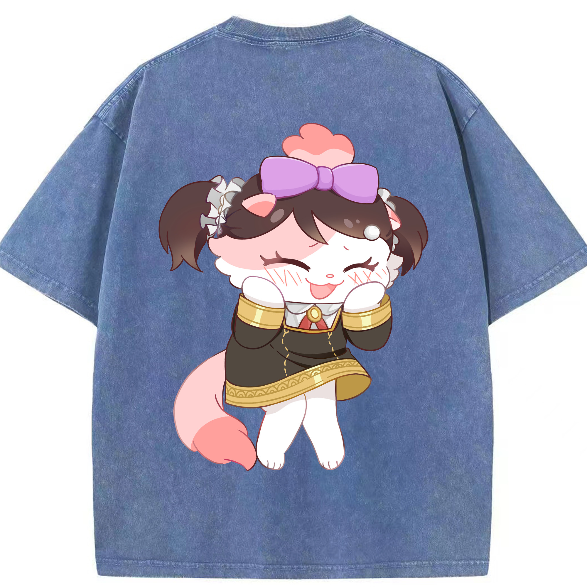 （画像用） SPY×FAMILY间谍家家酒 綿100% ヴィンテージ風 半袖Tシャツ（背面プリント）