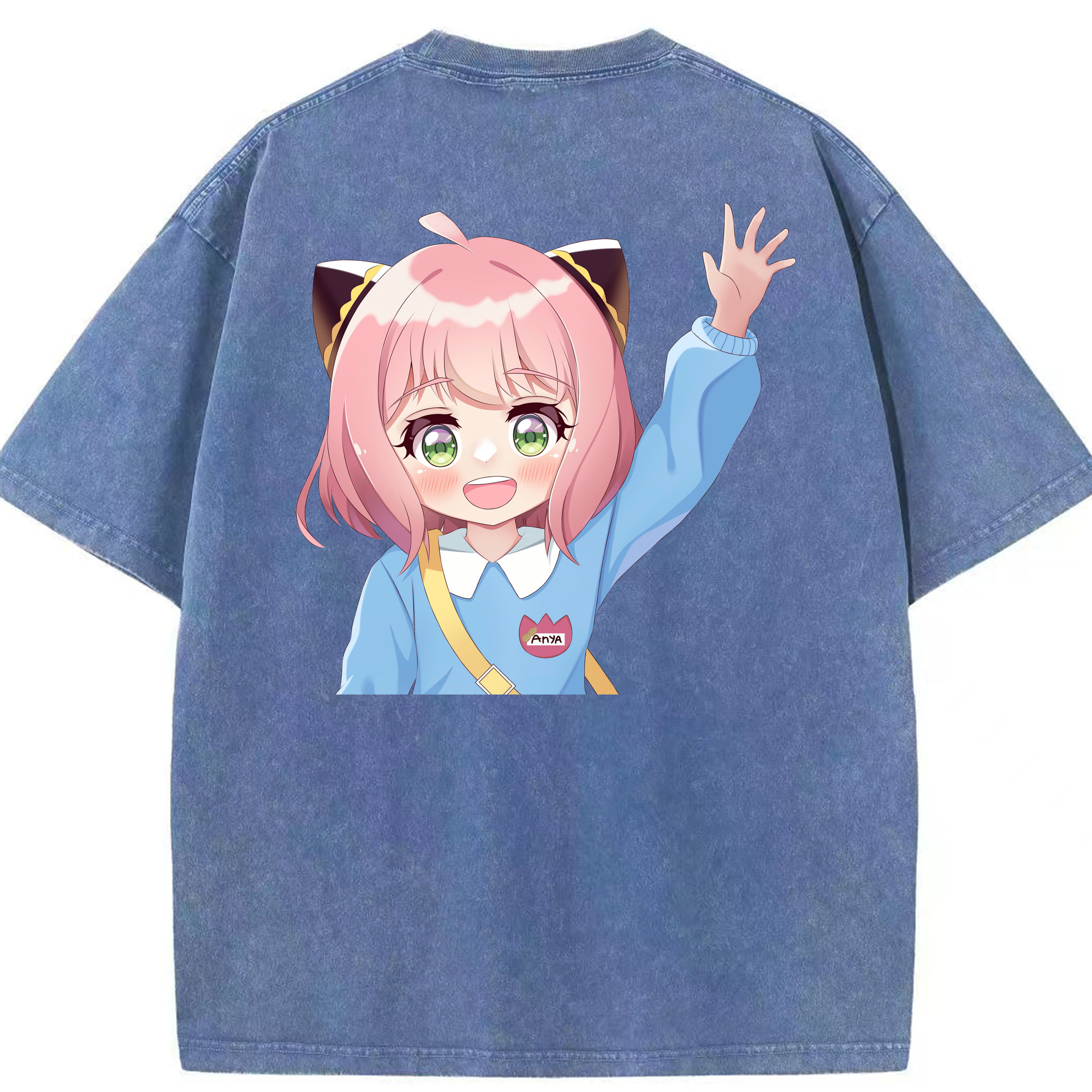 （画像用） SPY×FAMILY间谍家家酒 綿100% ヴィンテージ風 半袖Tシャツ（背面プリント）