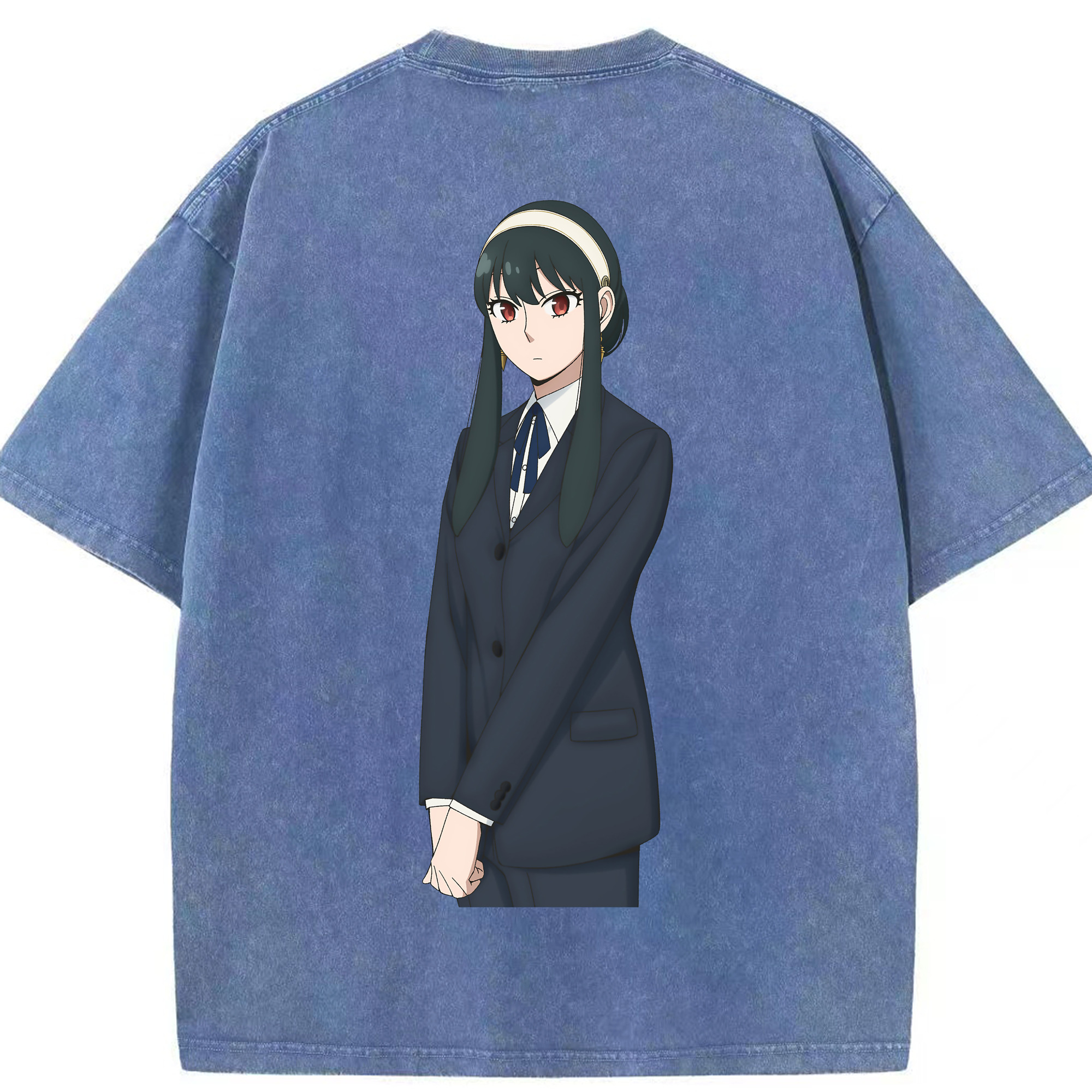 （画像用） SPY×FAMILY间谍家家酒 綿100% ヴィンテージ風 半袖Tシャツ（背面プリント）