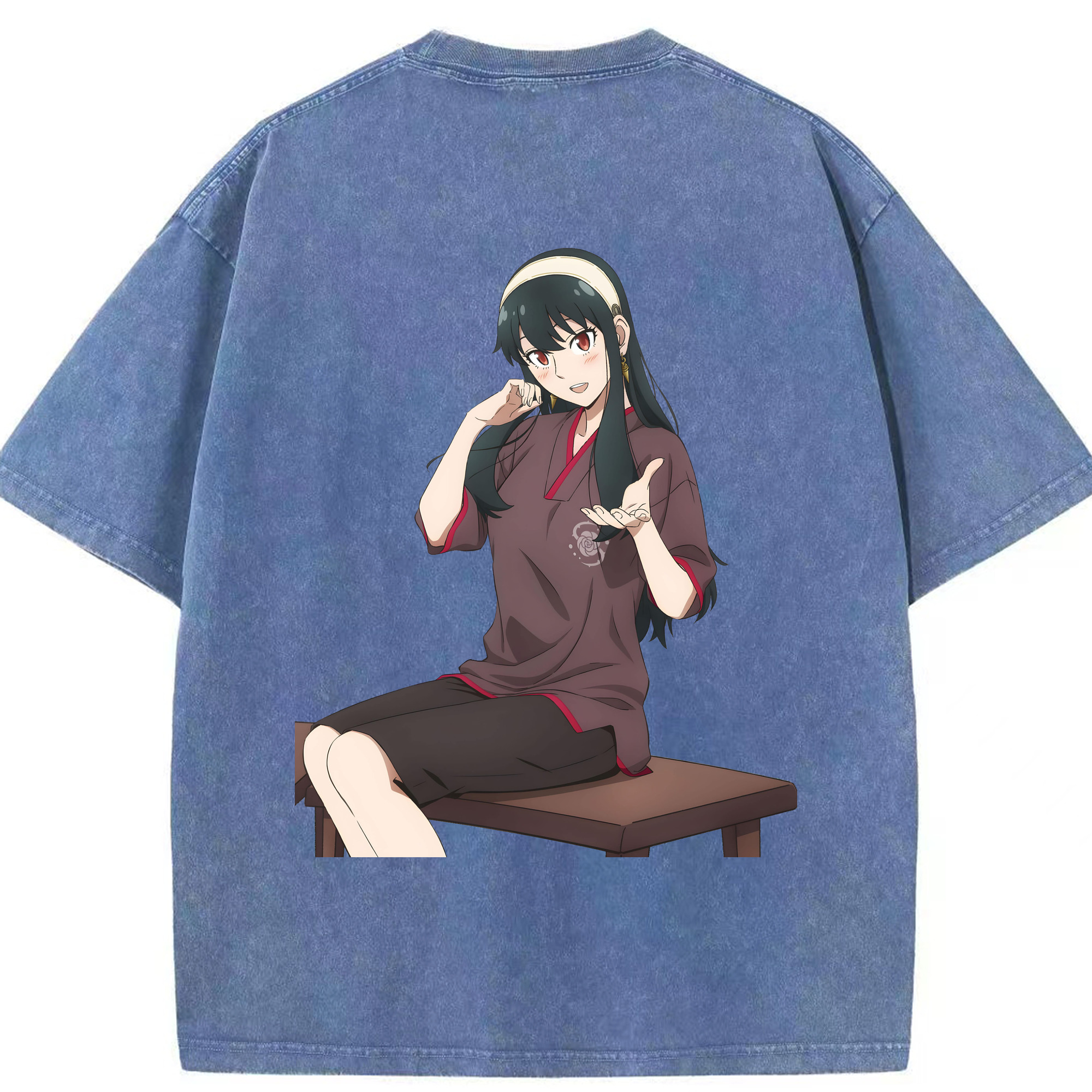 （画像用） SPY×FAMILY间谍家家酒 綿100% ヴィンテージ風 半袖Tシャツ（背面プリント）