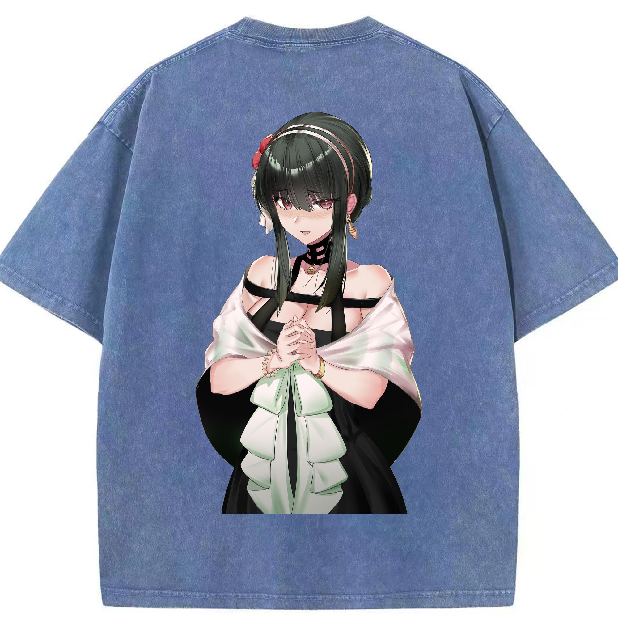 （画像用） SPY×FAMILY间谍家家酒 綿100% ヴィンテージ風 半袖Tシャツ（背面プリント）