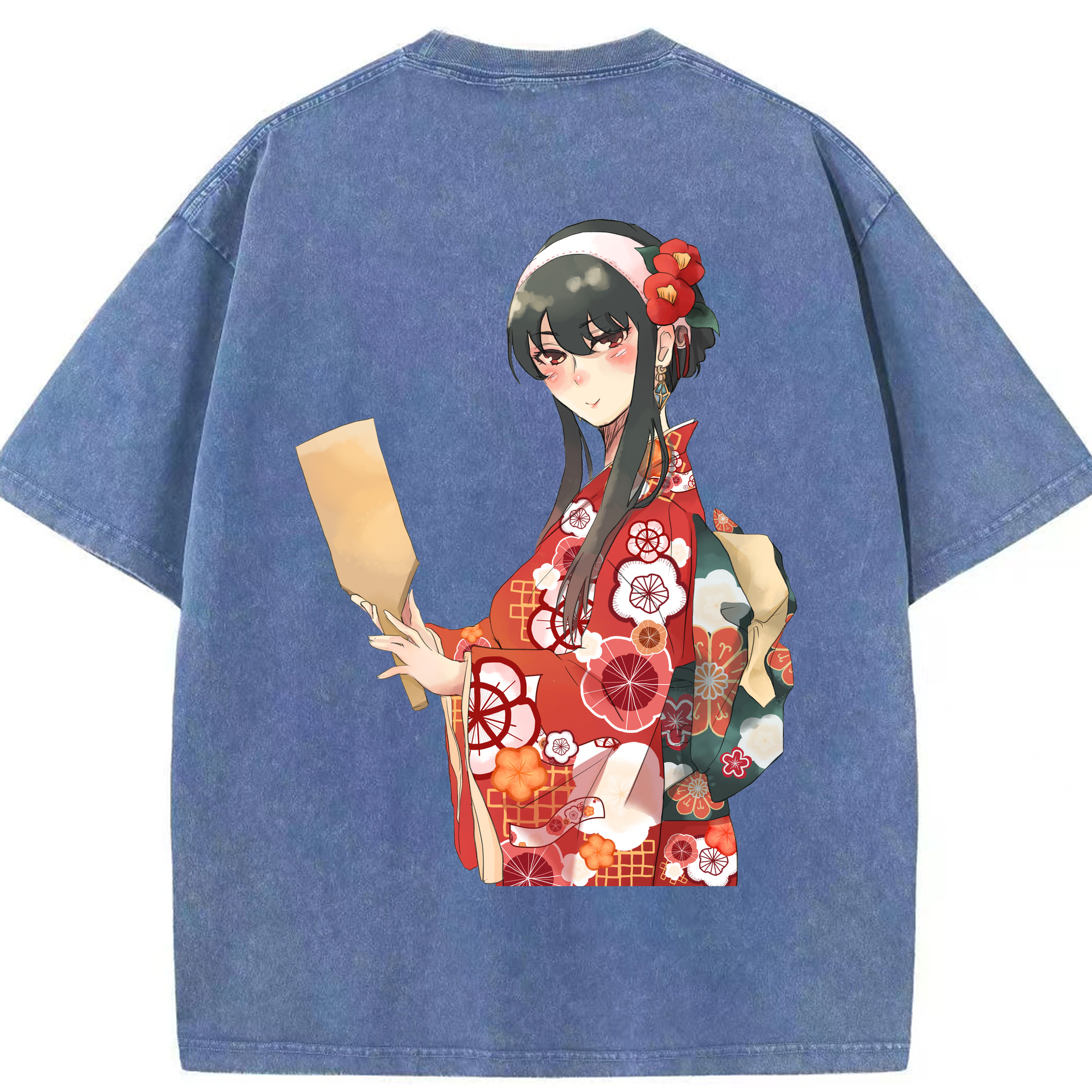 （画像用） SPY×FAMILY间谍家家酒 綿100% ヴィンテージ風 半袖Tシャツ（背面プリント）