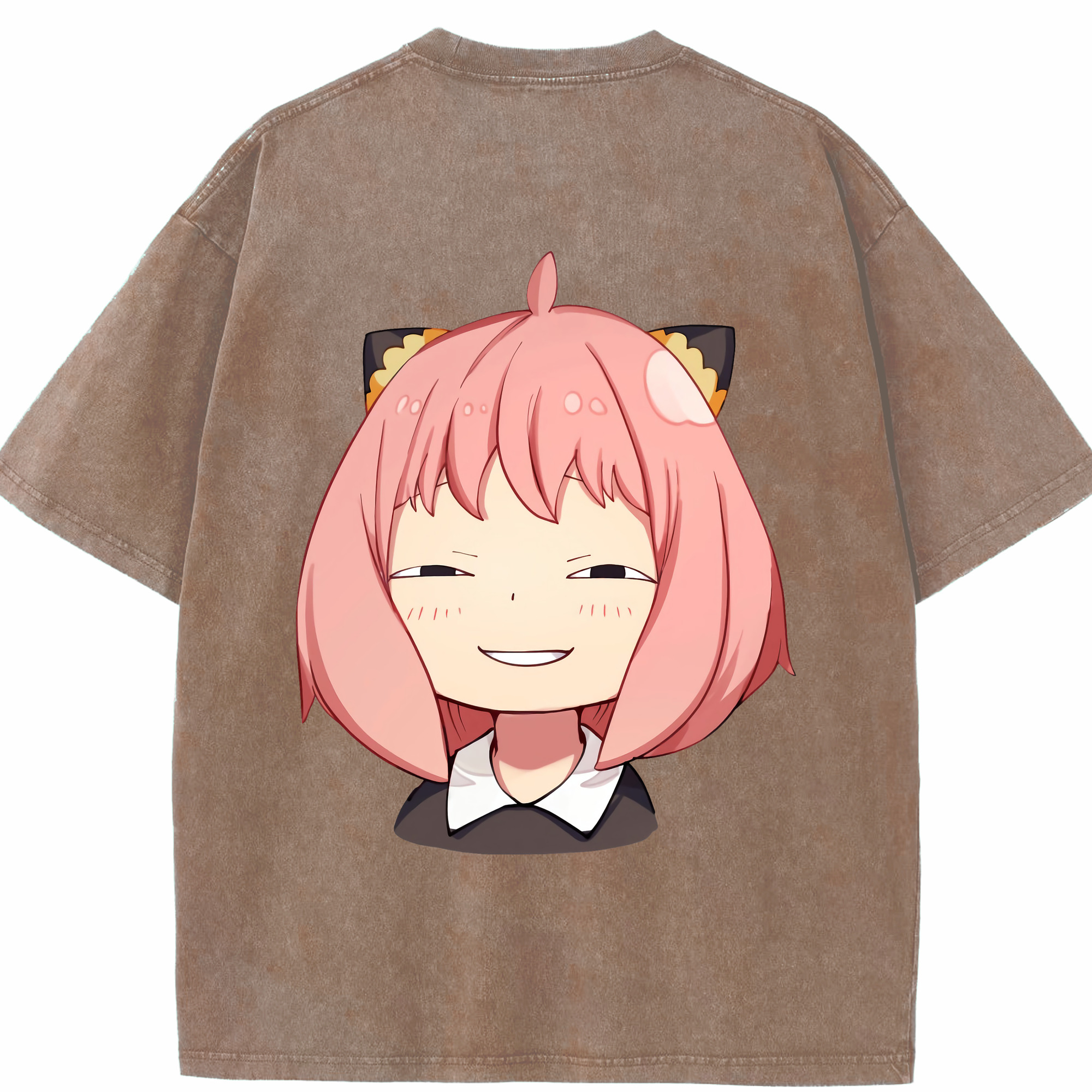 （画像用） SPY×FAMILY间谍家家酒 綿100% ヴィンテージ風 半袖Tシャツ（背面プリント）