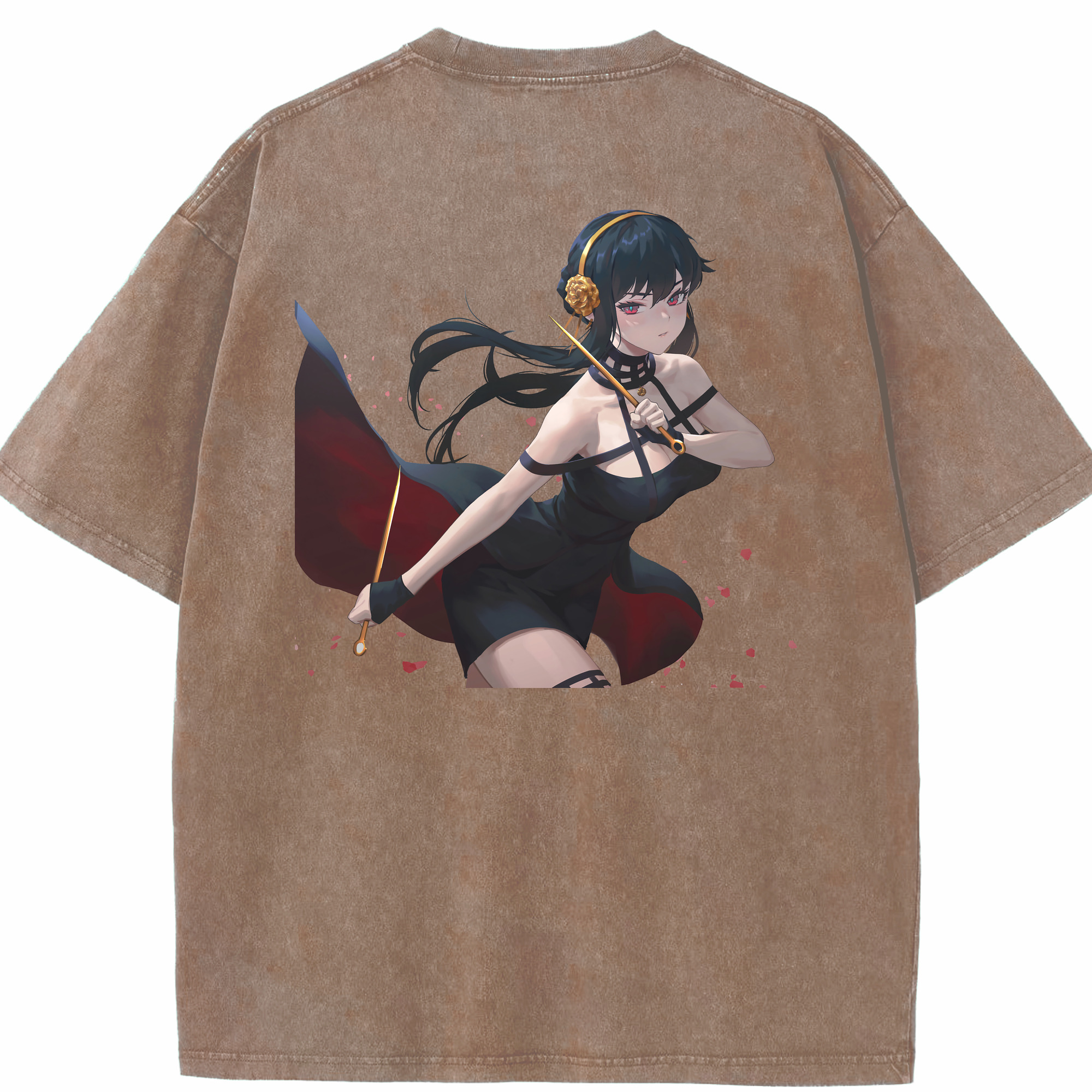（画像用） SPY×FAMILY间谍家家酒 綿100% ヴィンテージ風 半袖Tシャツ（背面プリント）