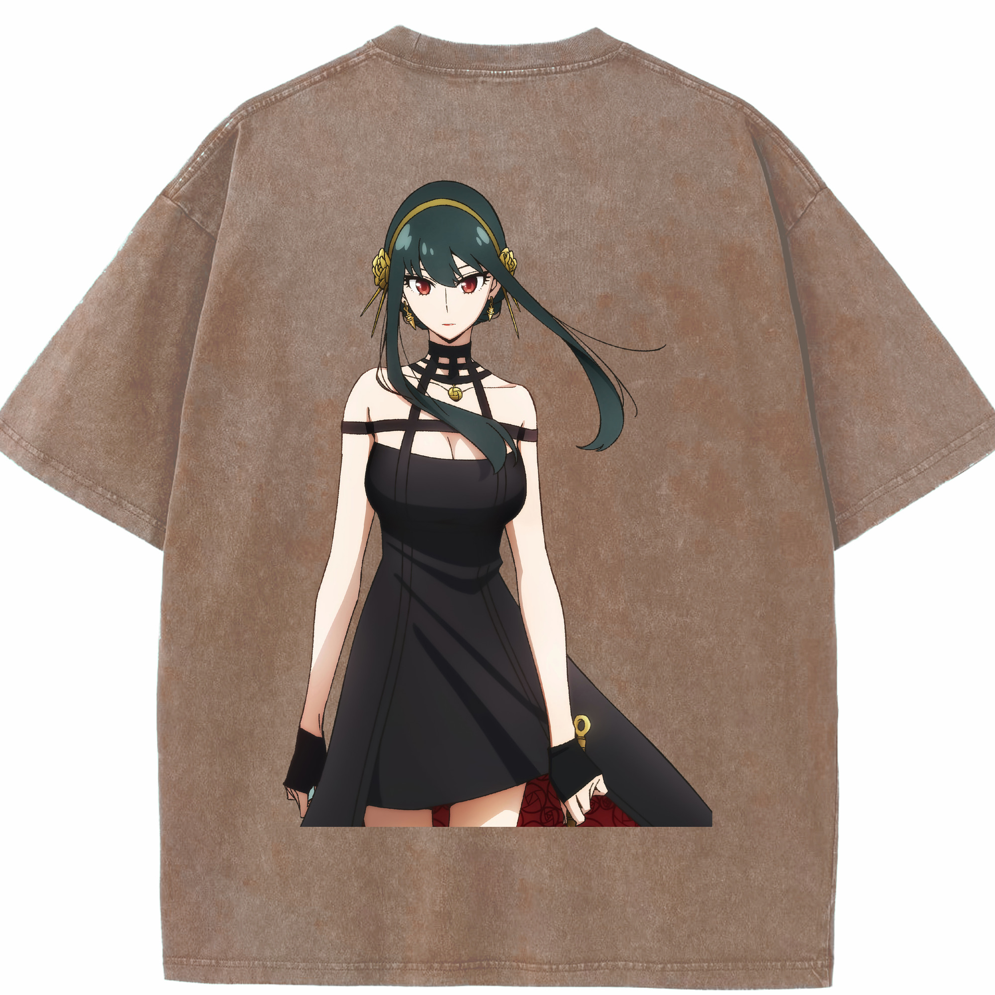 （画像用） SPY×FAMILY间谍家家酒 綿100% ヴィンテージ風 半袖Tシャツ（背面プリント）