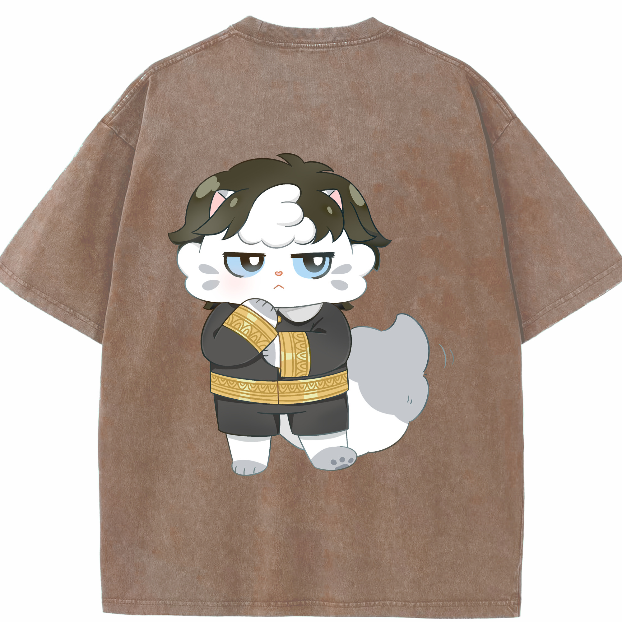 （画像用） SPY×FAMILY间谍家家酒 綿100% ヴィンテージ風 半袖Tシャツ（背面プリント）