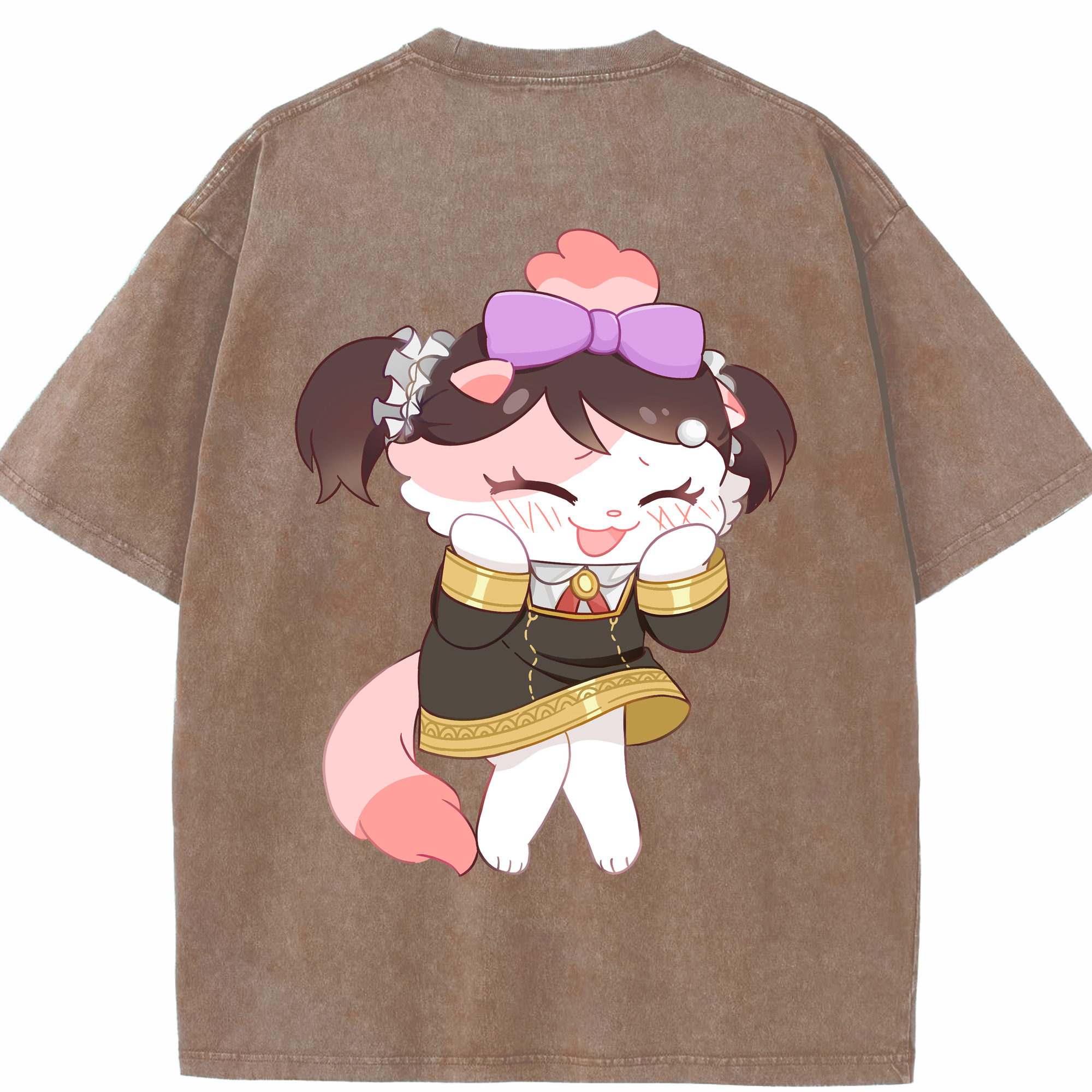 （画像用） SPY×FAMILY间谍家家酒 綿100% ヴィンテージ風 半袖Tシャツ（背面プリント）