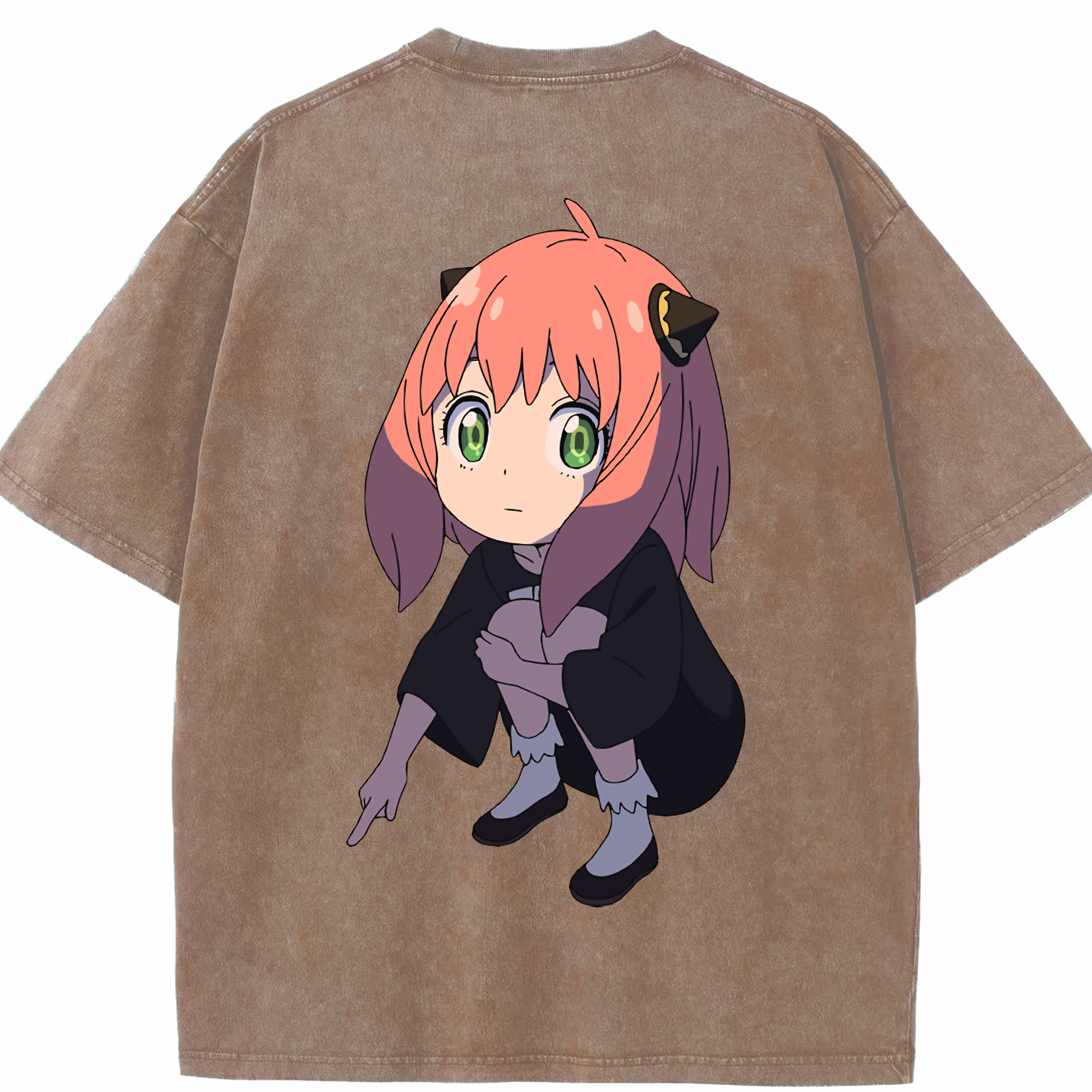 （画像用） SPY×FAMILY间谍家家酒 綿100% ヴィンテージ風 半袖Tシャツ（背面プリント）
