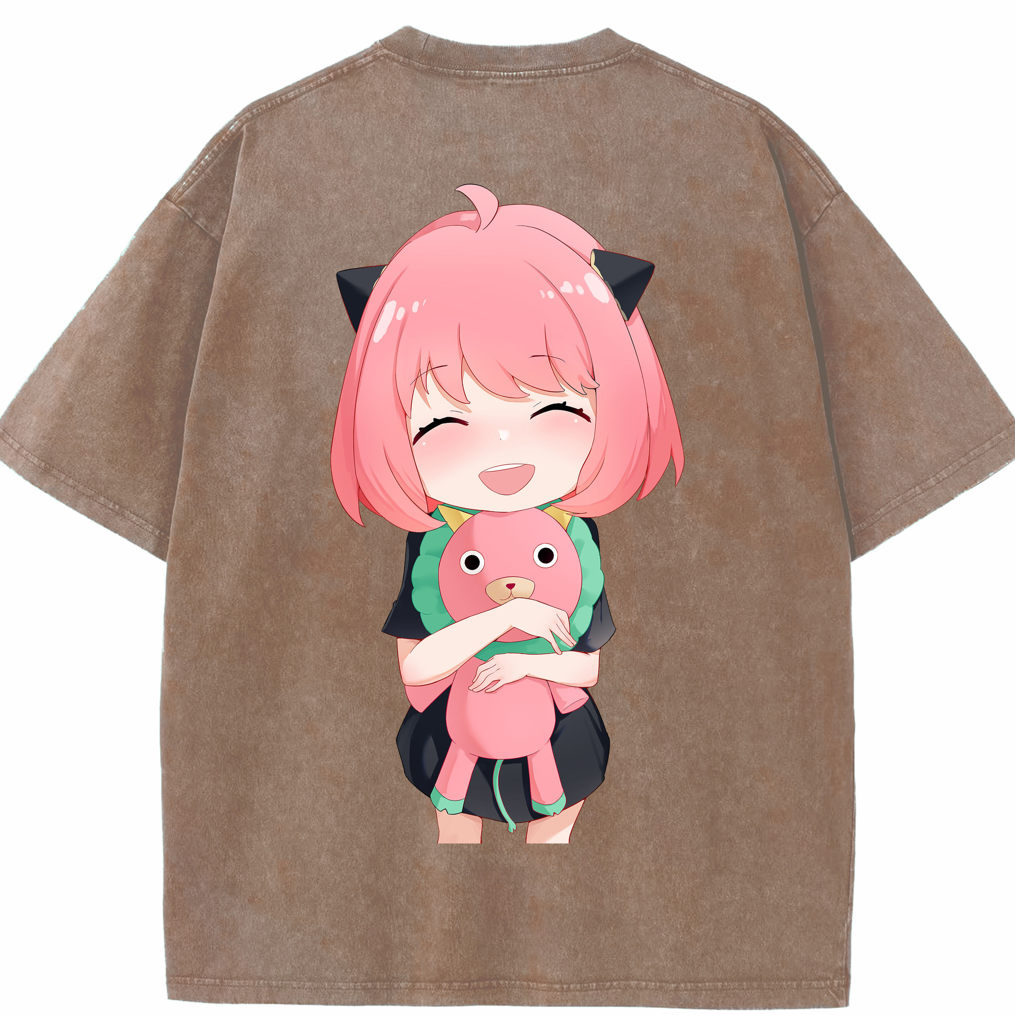（画像用） SPY×FAMILY间谍家家酒 綿100% ヴィンテージ風 半袖Tシャツ（背面プリント）