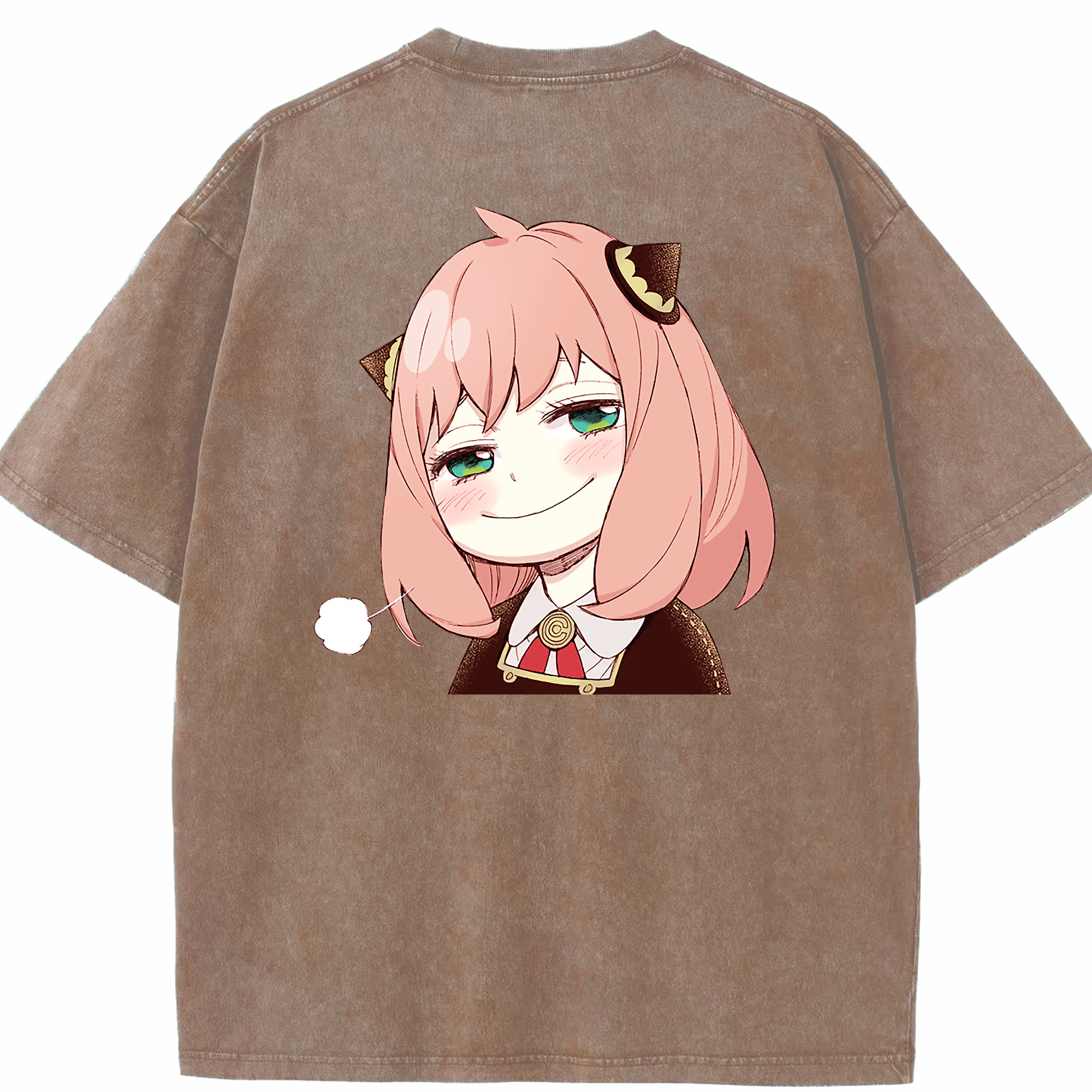 （画像用） SPY×FAMILY间谍家家酒 綿100% ヴィンテージ風 半袖Tシャツ（背面プリント）
