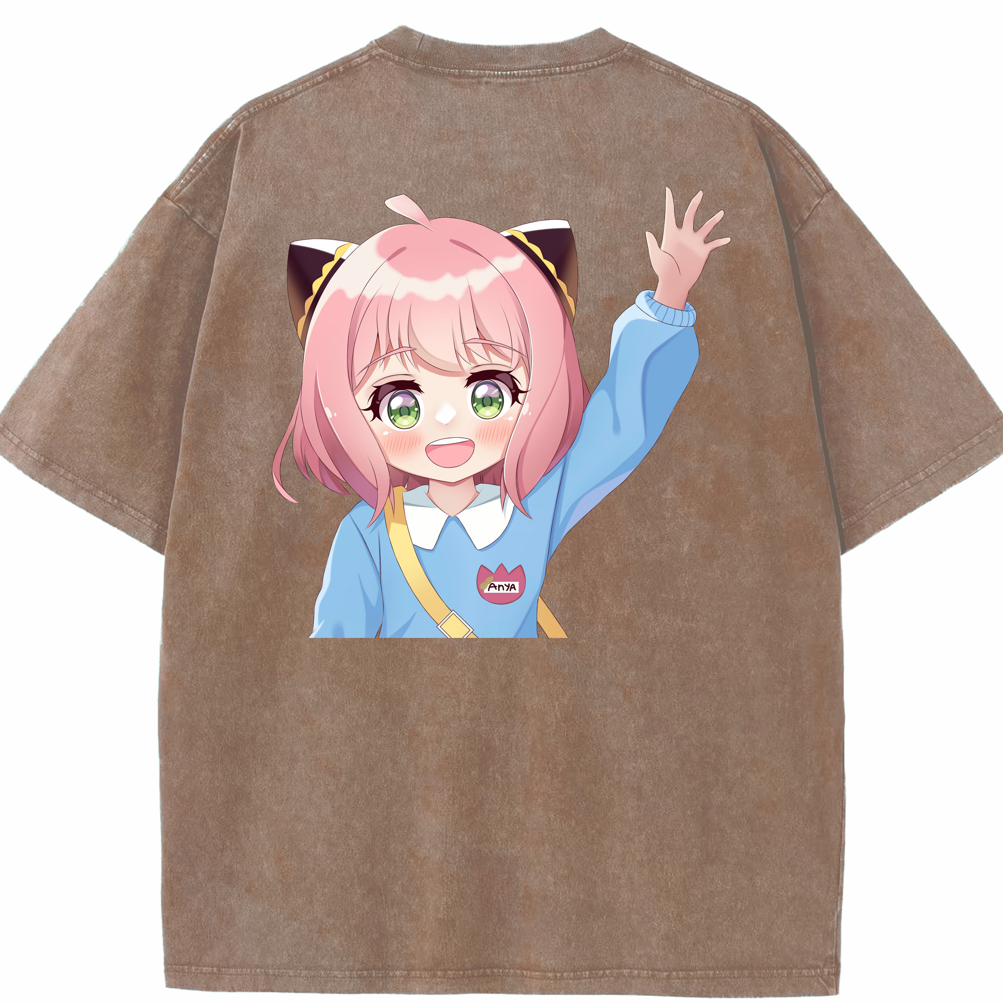 （画像用） SPY×FAMILY间谍家家酒 綿100% ヴィンテージ風 半袖Tシャツ（背面プリント）