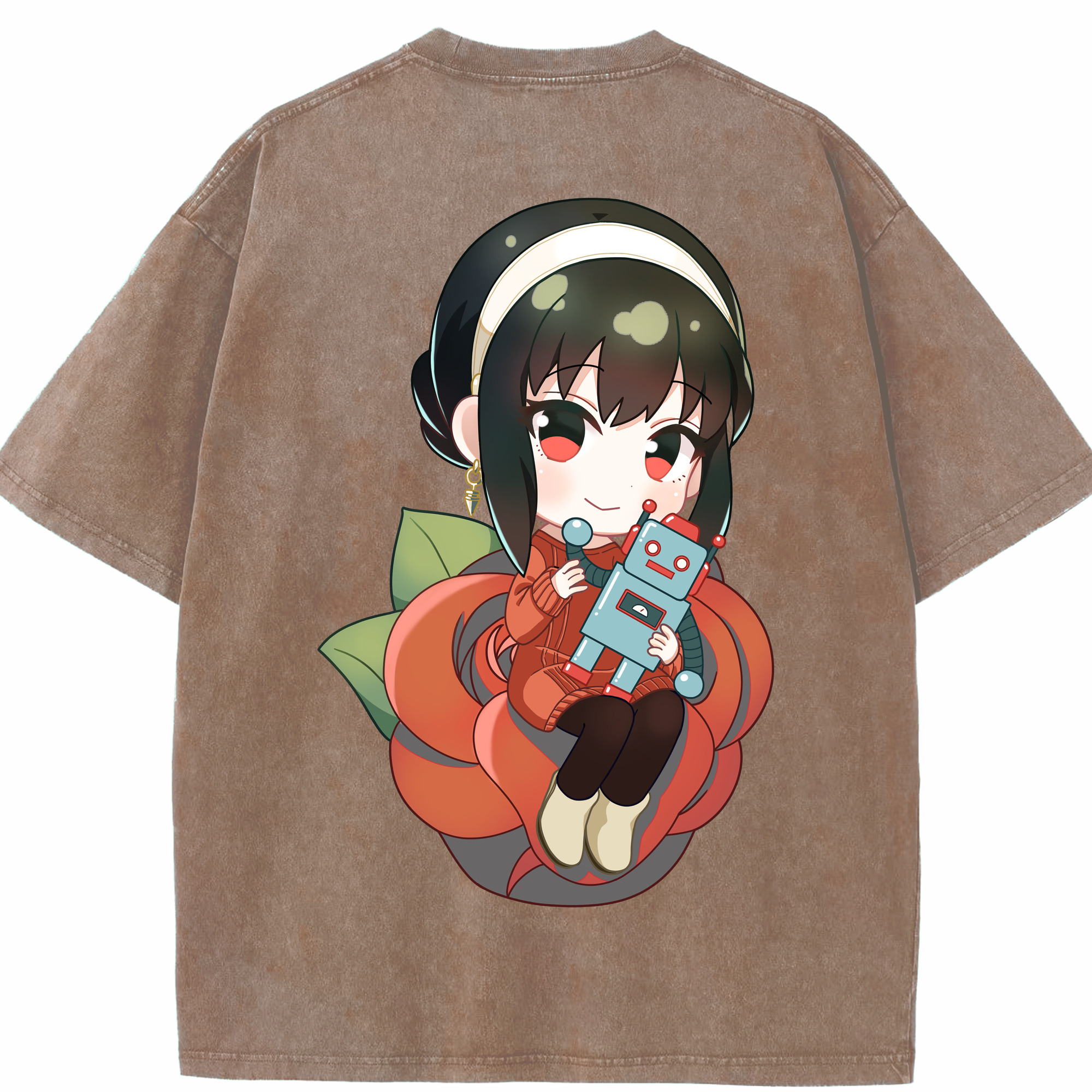 （画像用） SPY×FAMILY间谍家家酒 綿100% ヴィンテージ風 半袖Tシャツ（背面プリント）