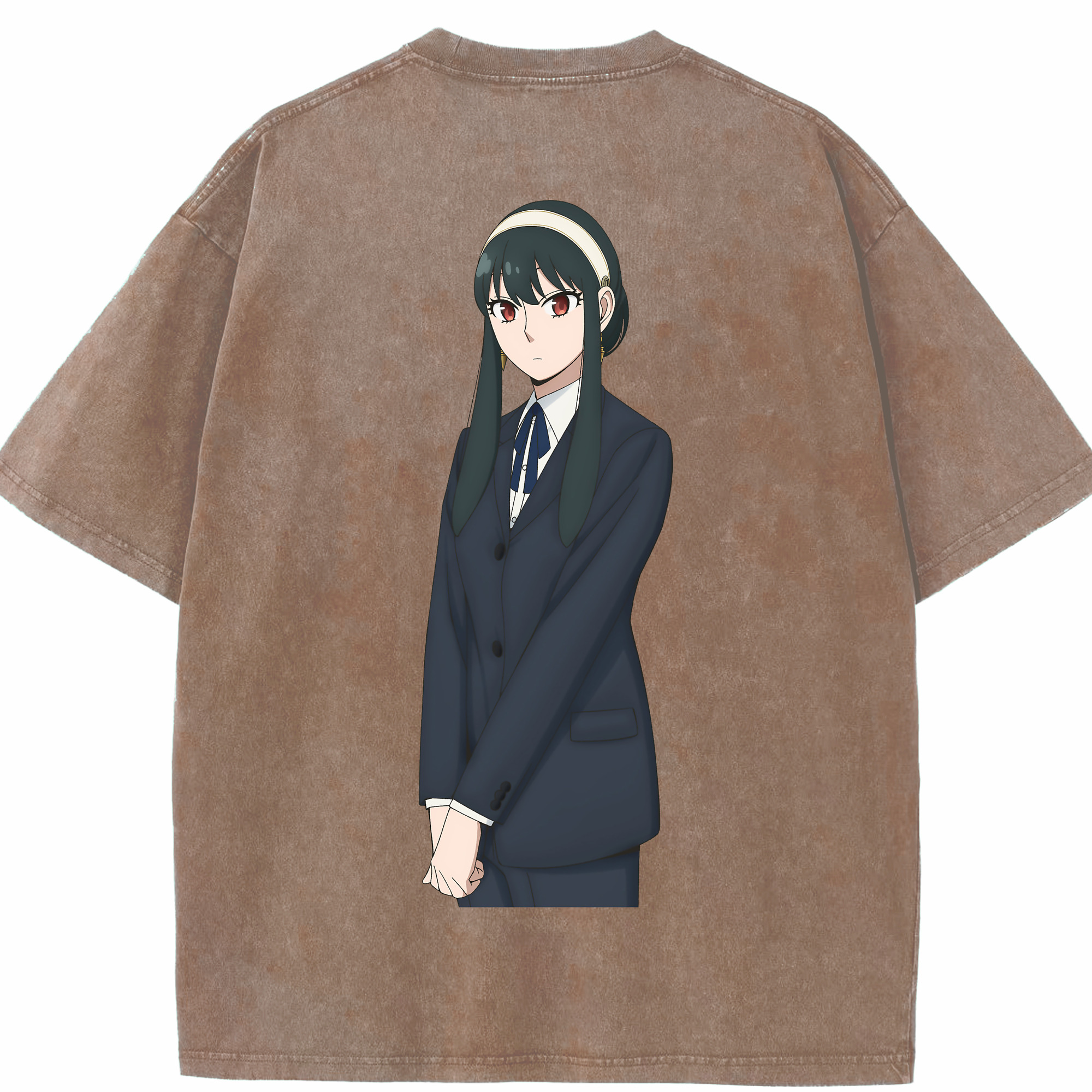 （画像用） SPY×FAMILY间谍家家酒 綿100% ヴィンテージ風 半袖Tシャツ（背面プリント）