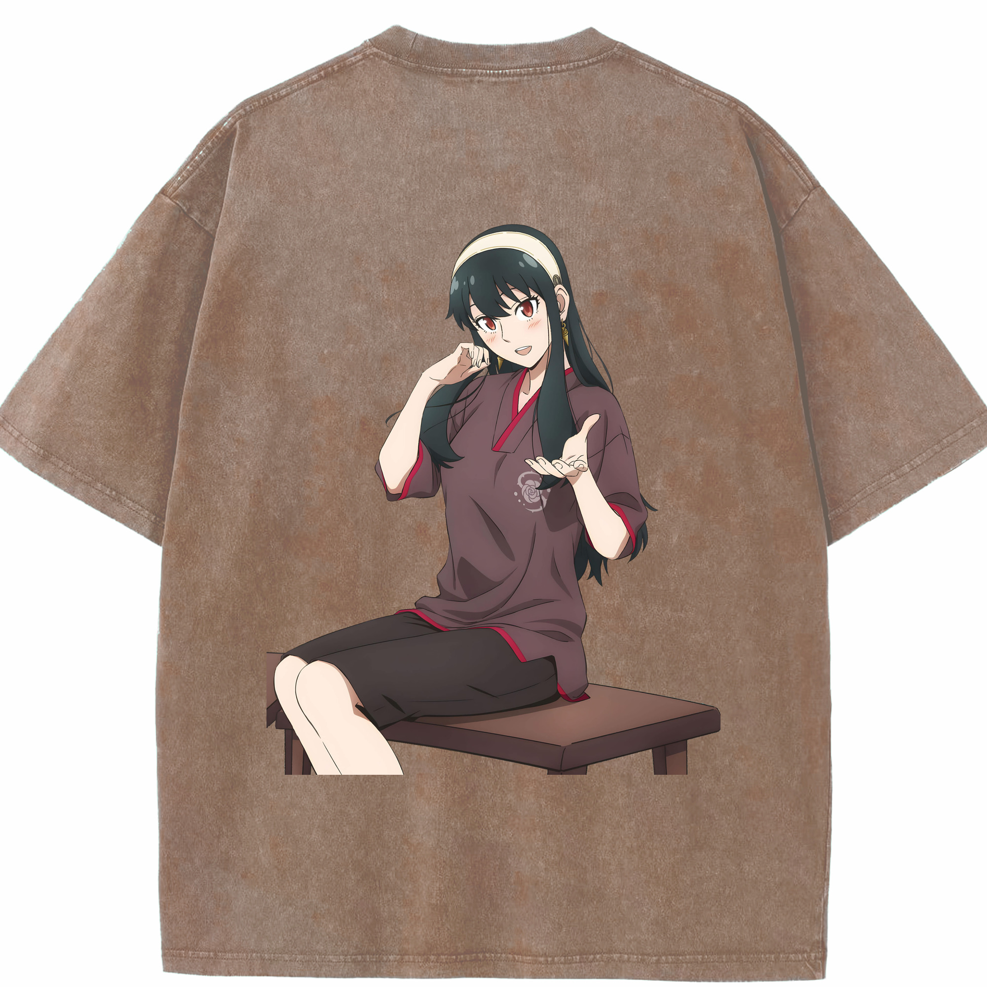 （画像用） SPY×FAMILY间谍家家酒 綿100% ヴィンテージ風 半袖Tシャツ（背面プリント）