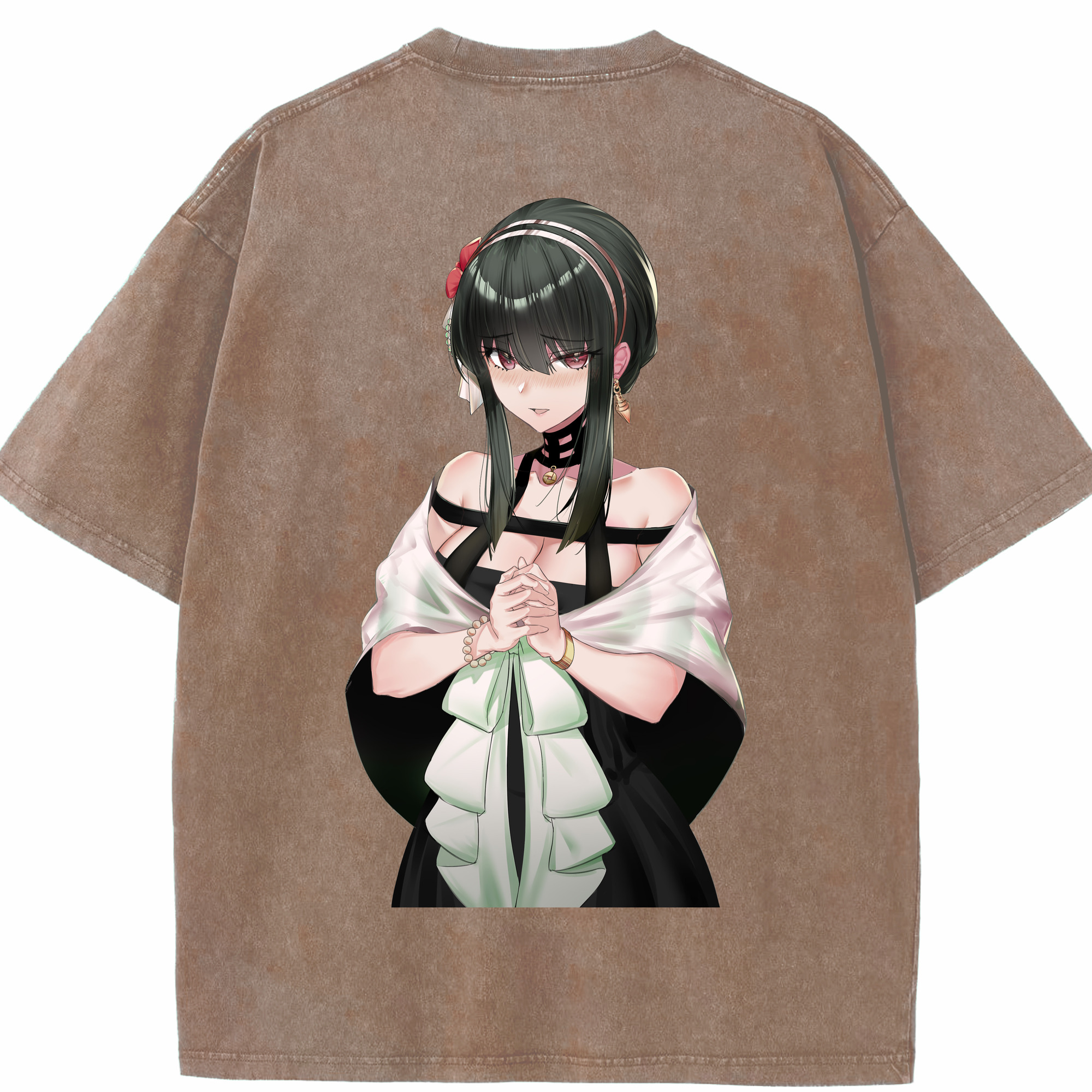 （画像用） SPY×FAMILY间谍家家酒 綿100% ヴィンテージ風 半袖Tシャツ（背面プリント）