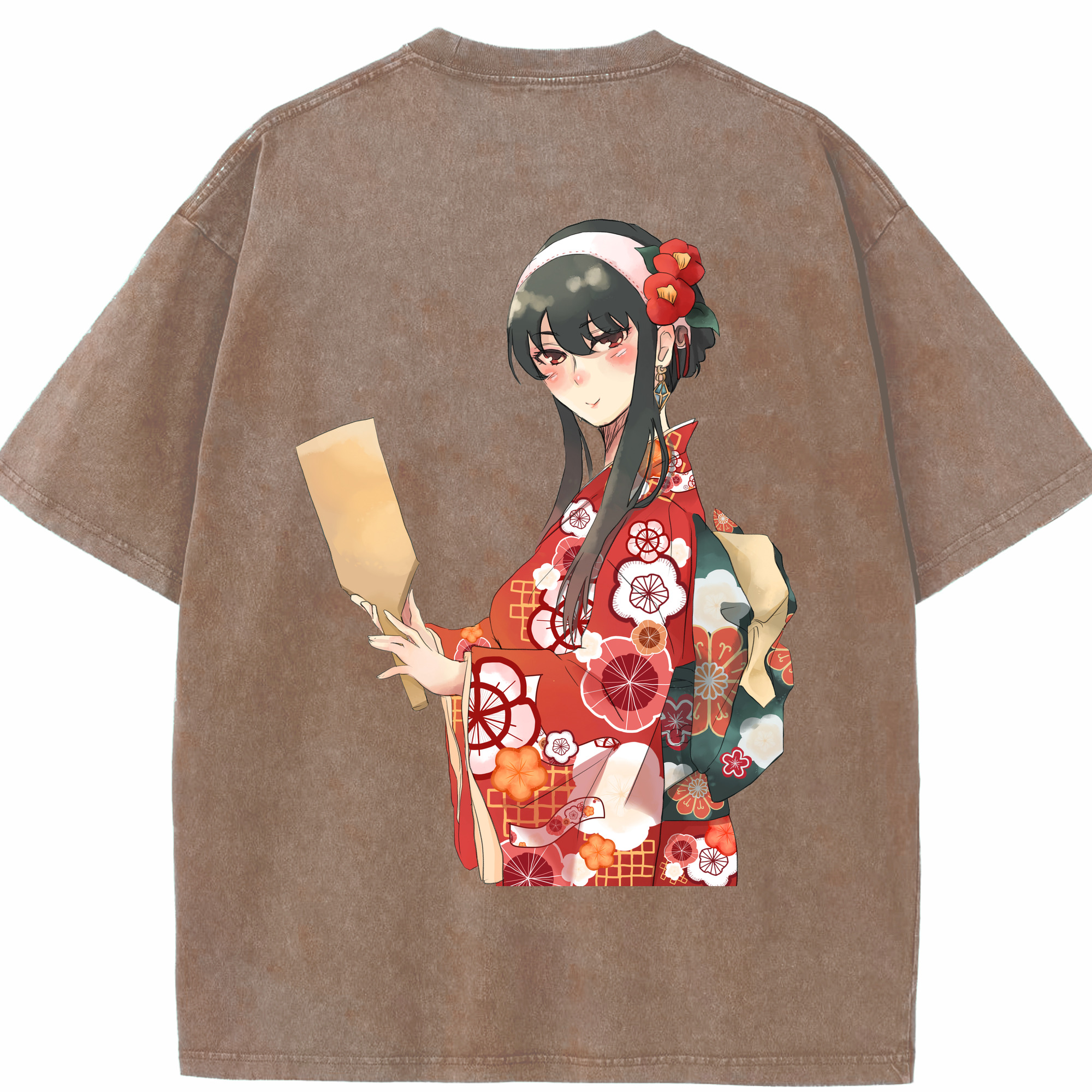 （画像用） SPY×FAMILY间谍家家酒 綿100% ヴィンテージ風 半袖Tシャツ（背面プリント）
